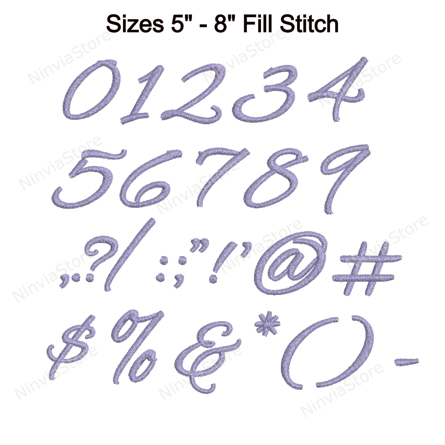 Alexandra Script Maschinenstickschrift, 14 Größen, 8 Formate, BX-Schriftart, PE-Schriftart, Monogramm-Alphabet-Stickmotive