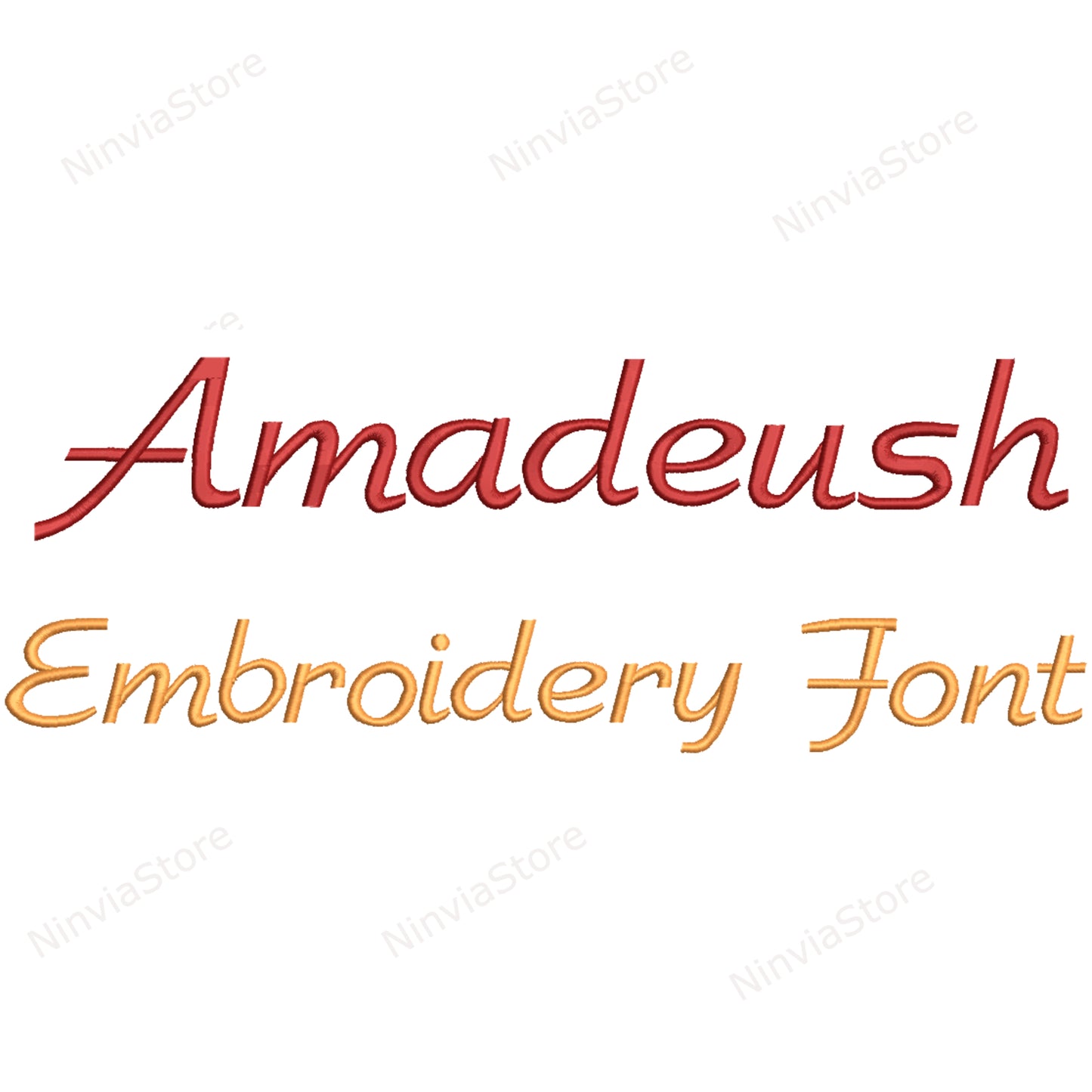 Police de broderie Machine Amadeush Script, 15 tailles, 8 formats, police BX, police Cursive PE, motifs de broderie Monogram Alphabet