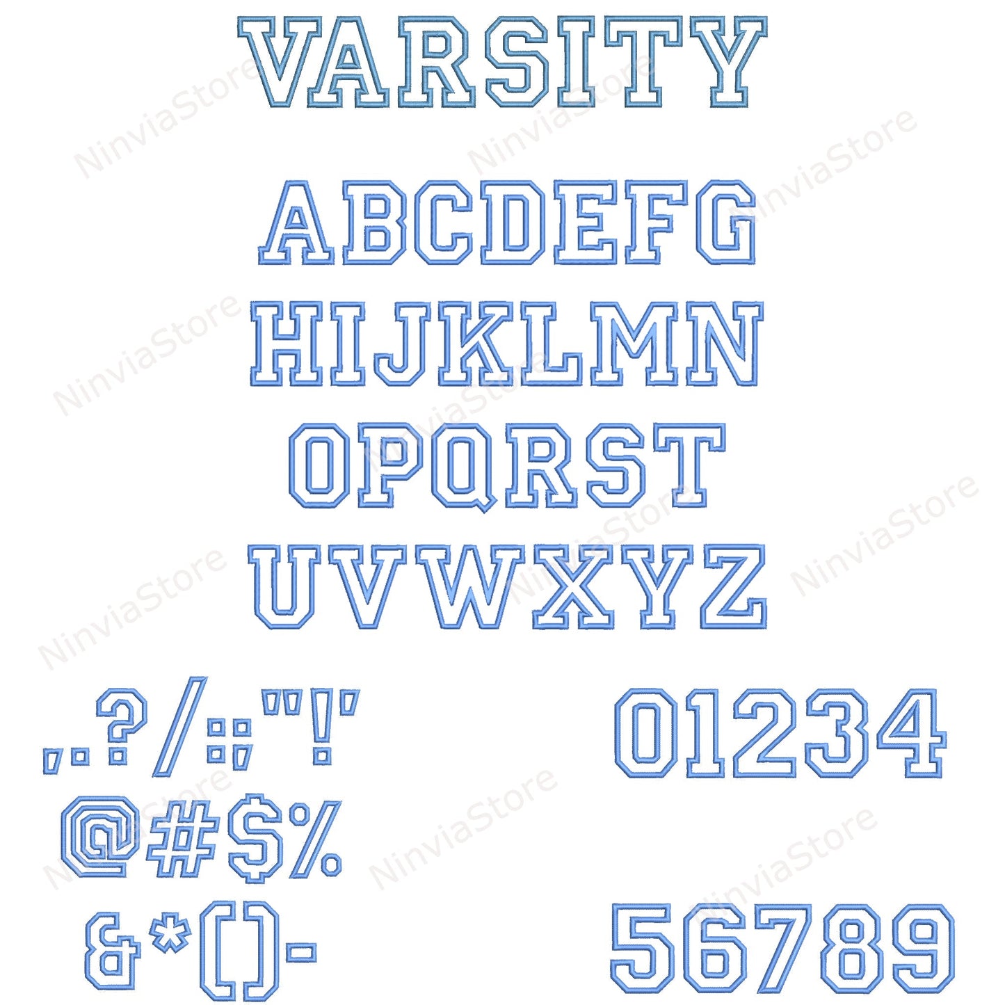 8 VIP Applique Embroidery Fonts Bundle, Machine Embroidery Font VIP, Applique Monogram Font, VIP font for Embroidery