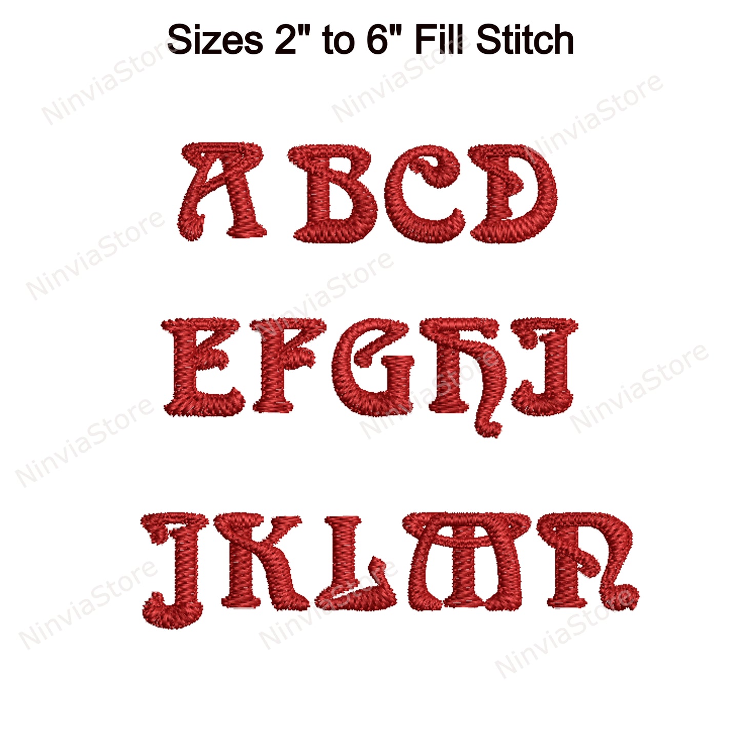 Fischschwanz-Maschinenstickschrift, 15 Größen, 8 Formate, Halloween BX-Schriftart, PE-Schriftart, Monogramm-Alphabet-Stickmotive