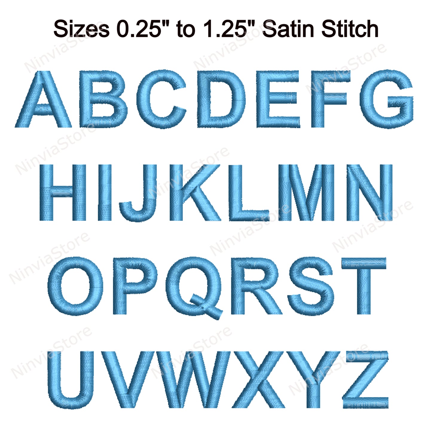 Police de broderie machine Arial Bold, 15 tailles, 8 formats, police BX, police PE, motifs de broderie Monogram Alphabet