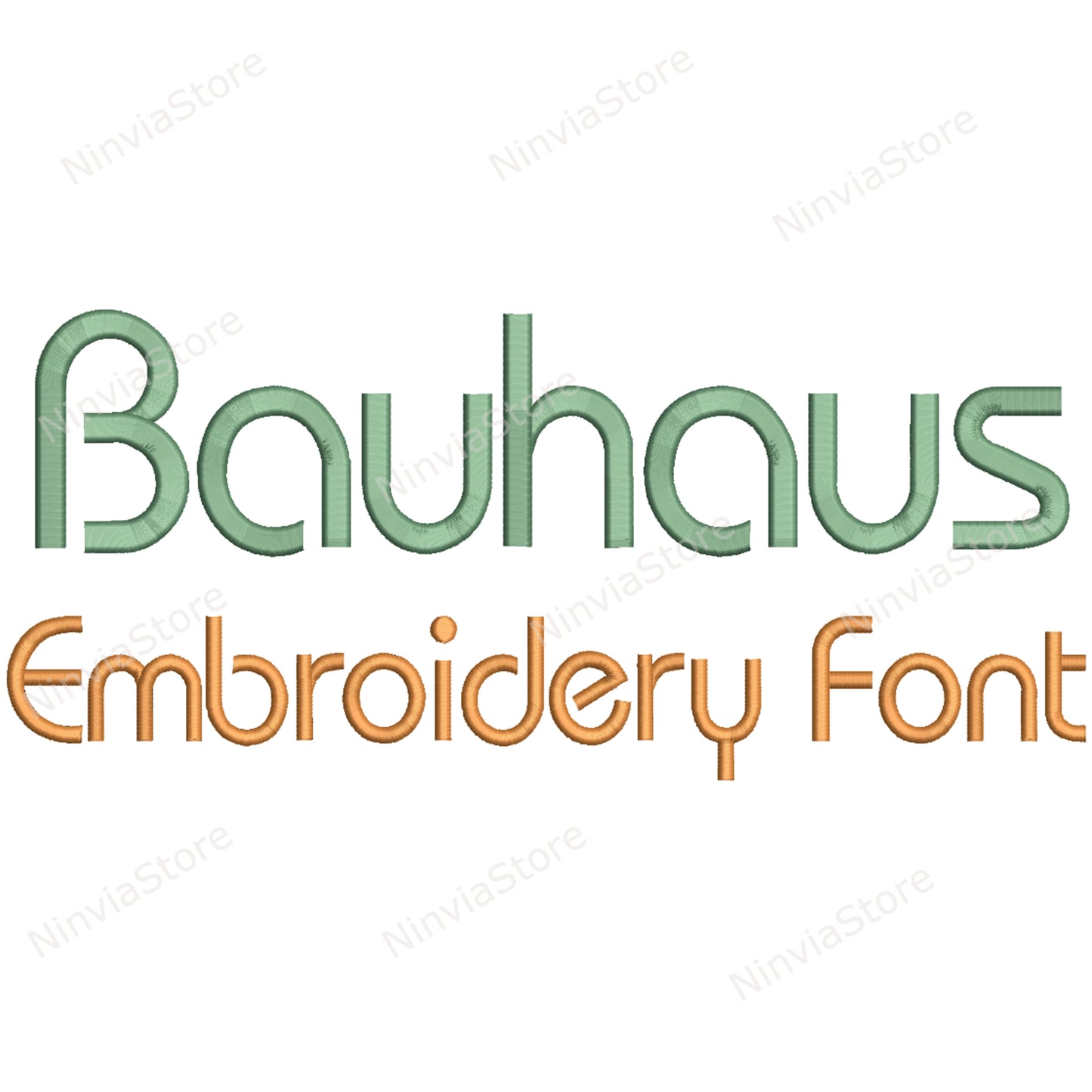 Bauhaus Machine Embroidery Font, 15 sizes, 8 formats, BX, PES, Monogram Alphabet Embroidery Designs