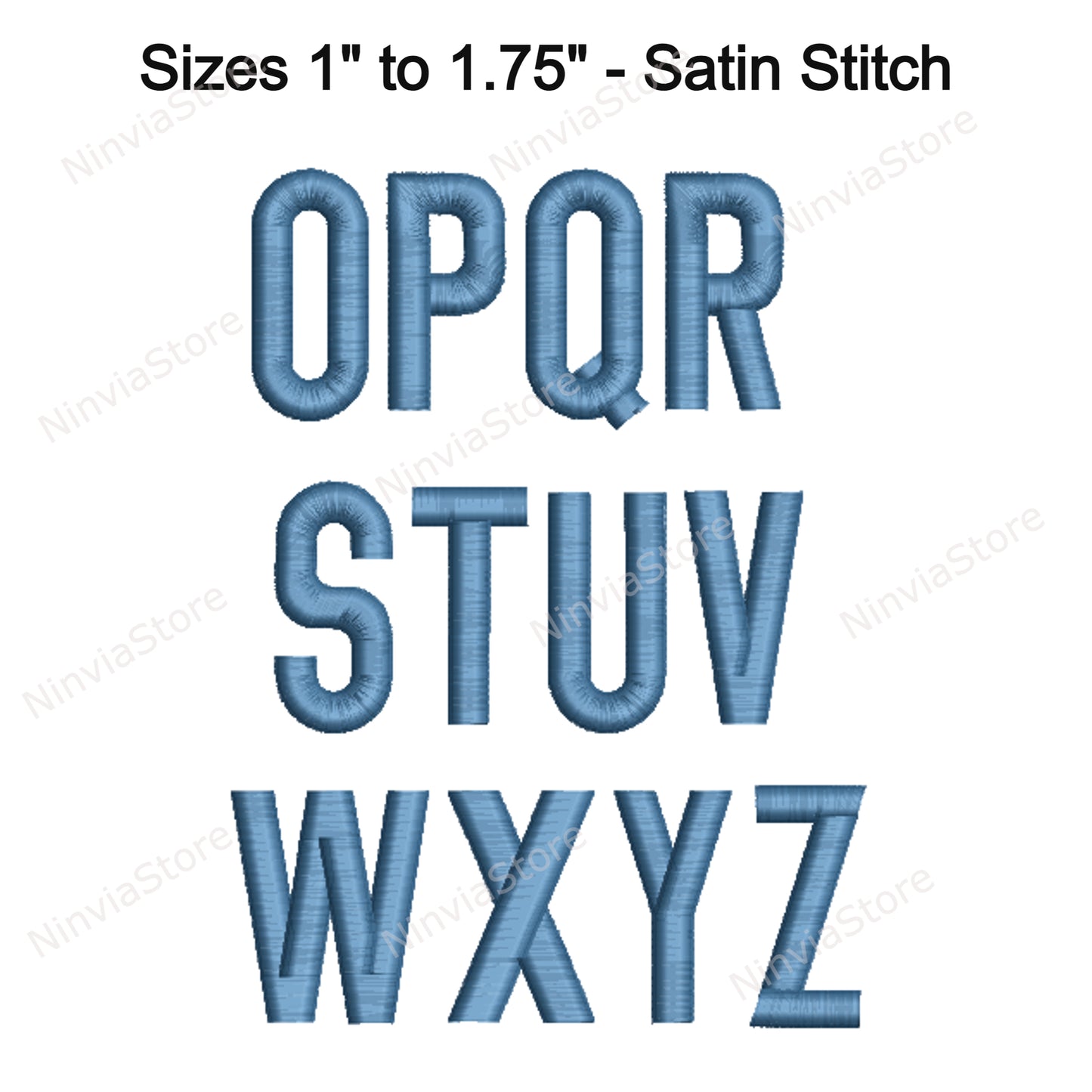 Block Monogram Machine Embroidery Font, 15 sizes, 8 formats, BX Font, PE font, Monogram Alphabet Embroidery Design