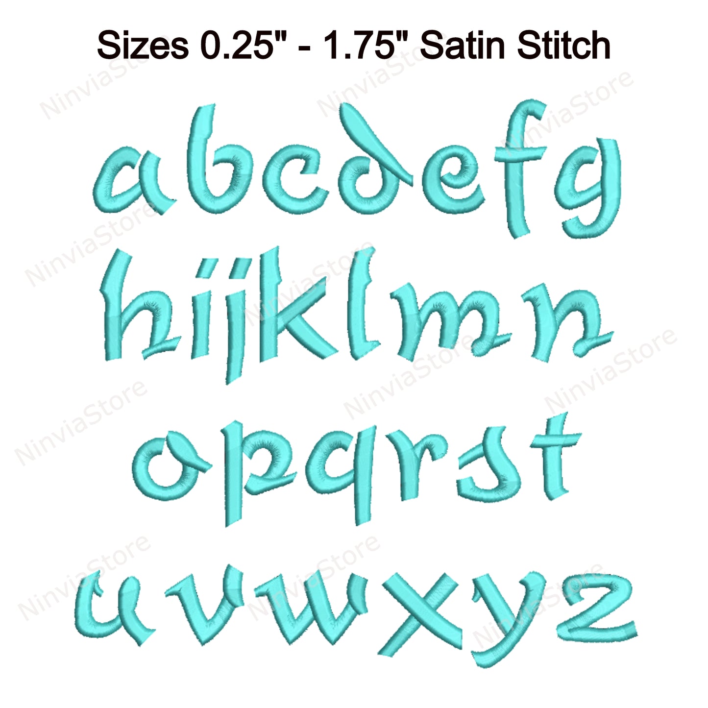 Police de broderie Machine Blue Sky, 15 tailles, 8 formats, police BX, police PE, motifs de broderie Monogram Alphabet