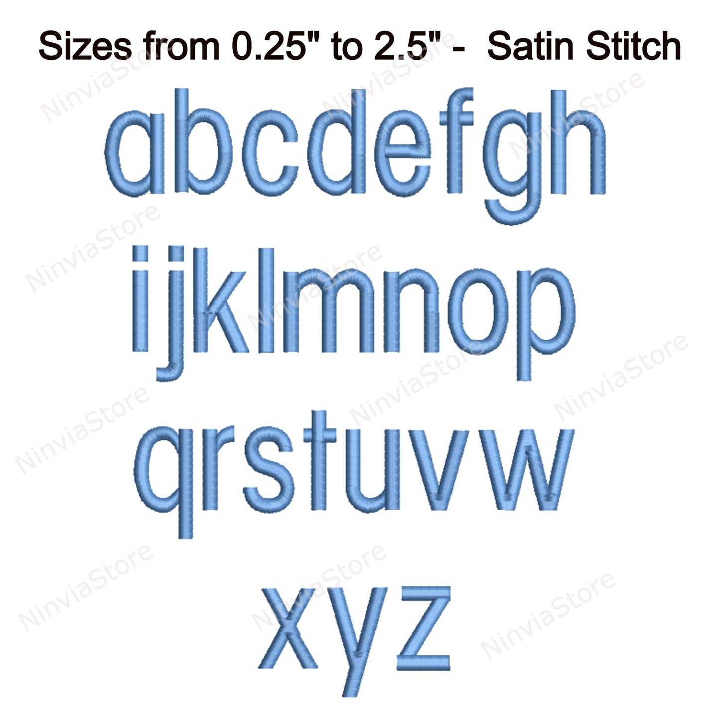 Blockschmale Maschinenstickschrift, 12 Größen, 8 Formate, BX-Schriftart, PE-Schriftart, Monogramm-Alphabet-Stickmotive