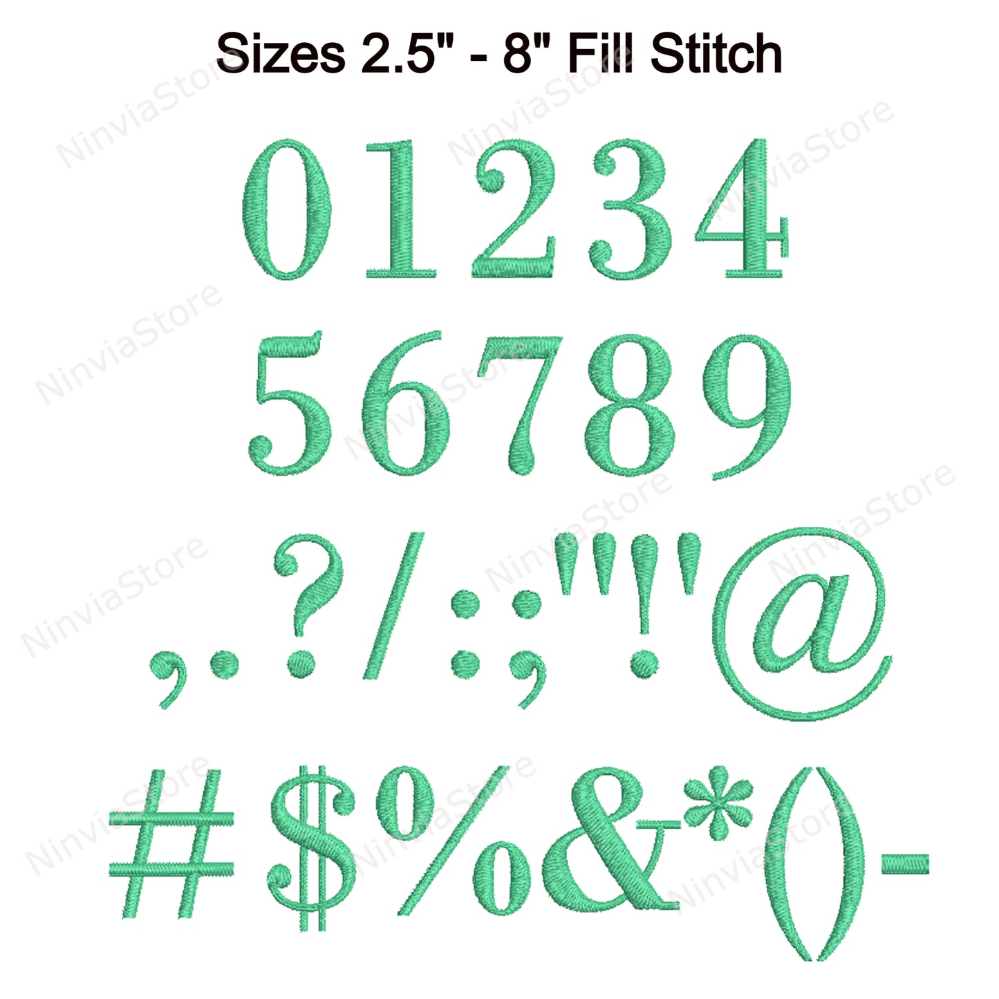 Bodoni Maschinenstickschrift, 15 Größen, 8 Formate, BX-Schriftart, PE-Schriftart, Monogramm-Alphabet-Stickmotive