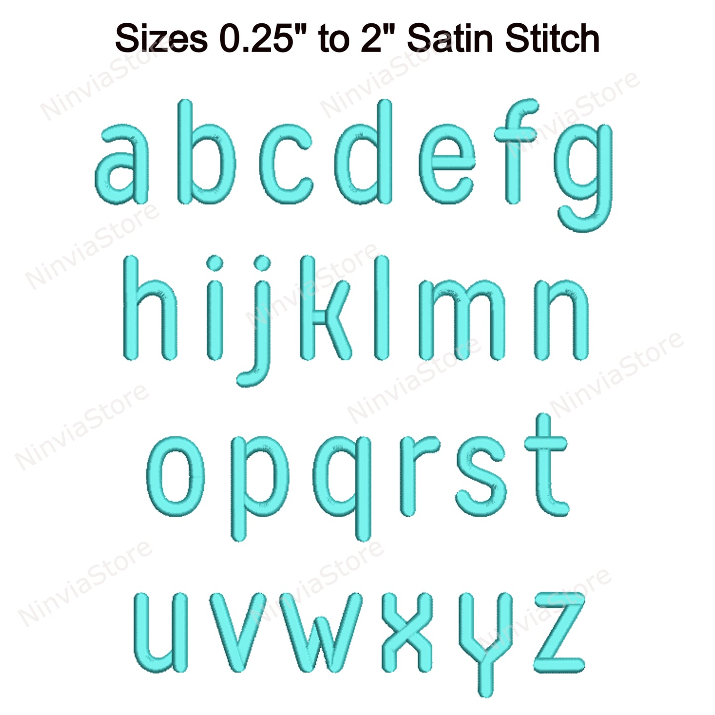 Blockabgerundete Maschinenstickschrift, 15 Größen, 8 Formate, BX-Schriftart, PE-Schriftart, Monogramm-Alphabet-Stickmotive