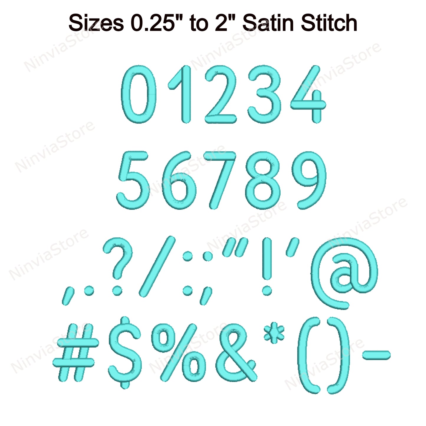 Blockabgerundete Maschinenstickschrift, 15 Größen, 8 Formate, BX-Schriftart, PE-Schriftart, Monogramm-Alphabet-Stickmotive