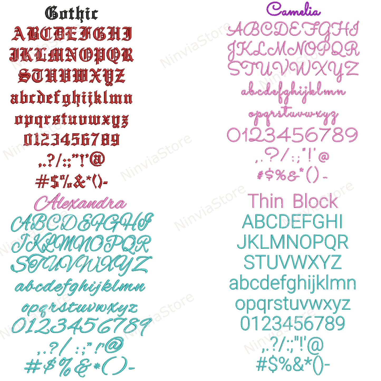 30 polices de broderie BX tailles 0,75", 1,25" et 1,75", police de broderie machine BX, motif de broderie alphabet, polices BX pour broderie, polices de petite taille