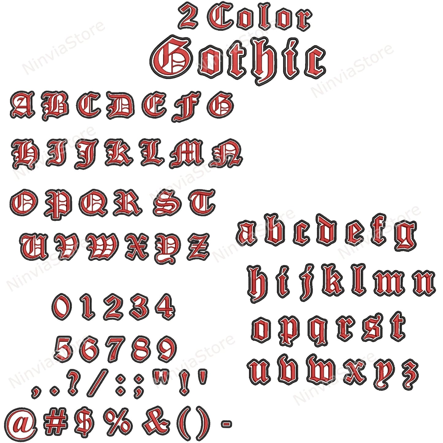 7 polices de broderie bicolores JEF, police de broderie machine JEF College Varsity Athletic, motif de broderie alphabet, police JEF pour la broderie, police monogramme 2 couleurs