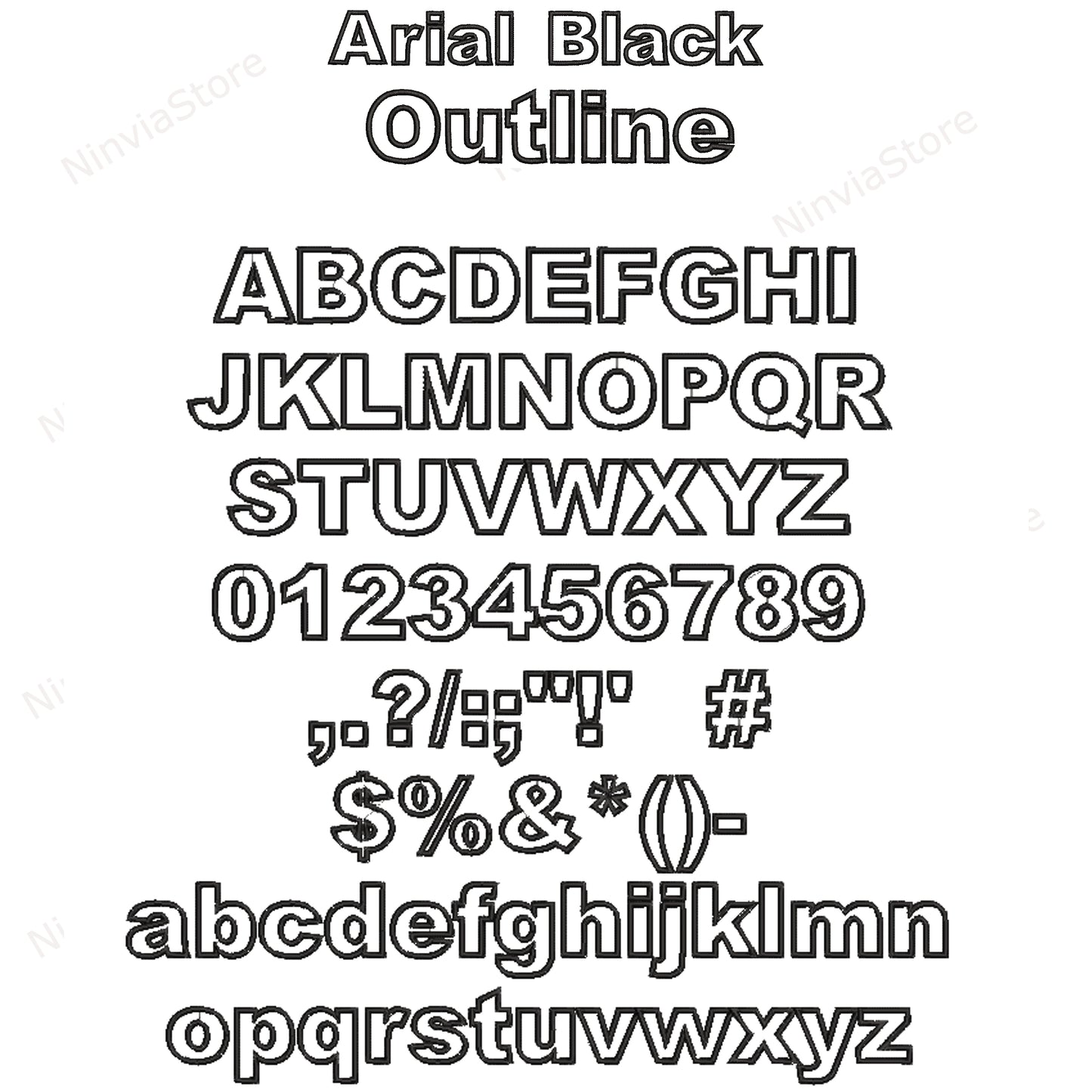 10 BX Arial Embroidery Fonts Bundle, Alphabet Embroidery Design, Machine Embroidery Font BX, Monogram Font