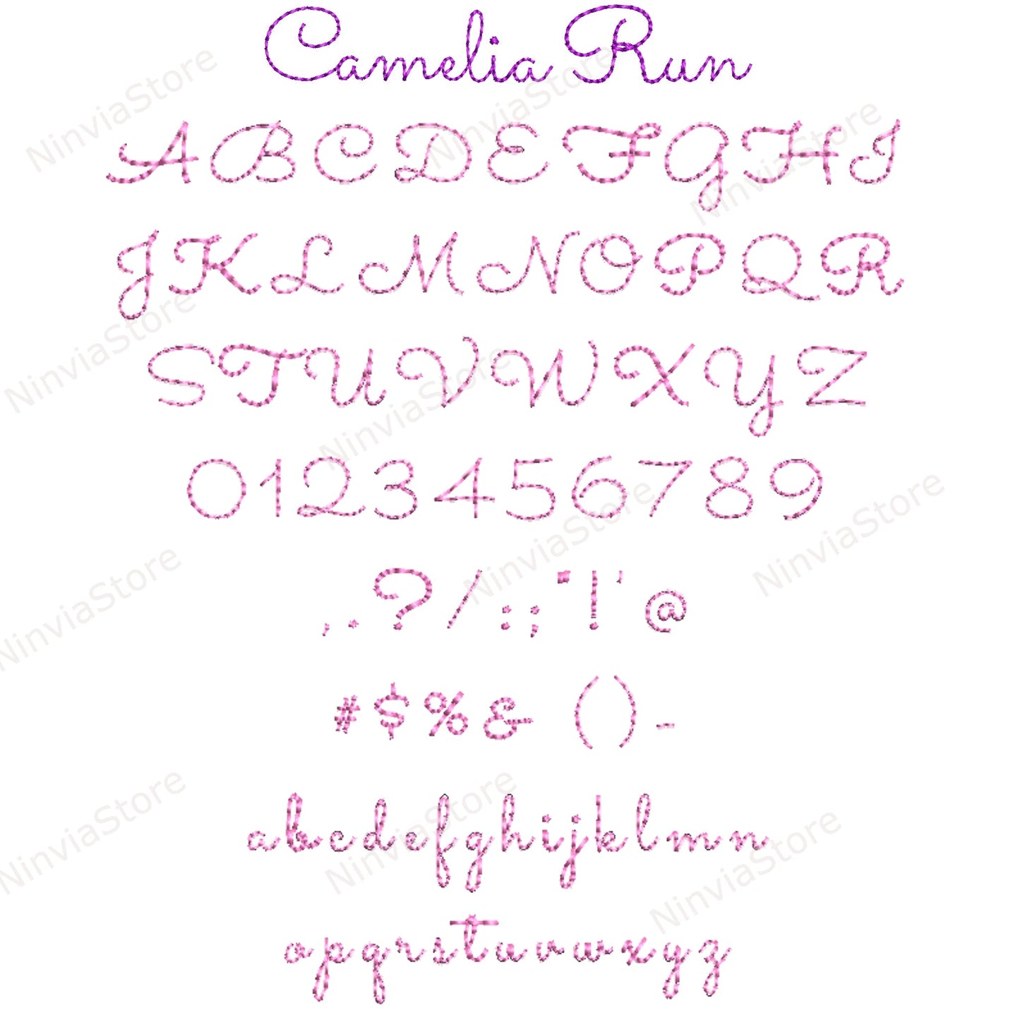 7 EXP Bean Stitch-Stickschriftarten-Bundle, Run Stitch Machine-Stickerei-Schriftart EXP, Monogramm-Alphabet-Stickerei-Design, Script Cursive EXP-Schriftart für Stickerei