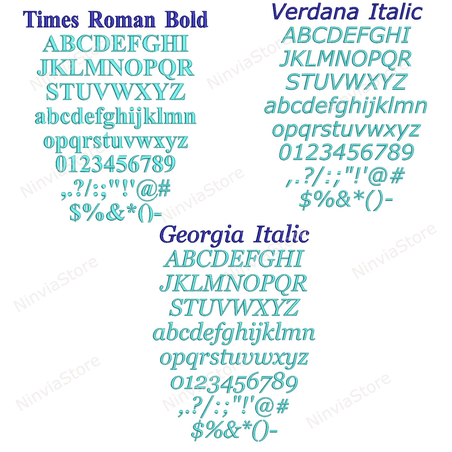 30 polices de broderie PES 1" 1,5" et 2" tailles, police de broderie machine pe, motif de broderie alphabet, police pe pour broderie, polices de petite taille