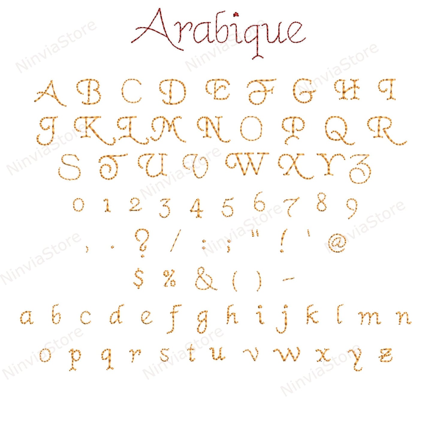 7 VIP Bean Stitch Embroidery Fonts Bundle, Run Stitch Machine Embroidery Font VIP, Script Cursive VIP font for Embroidery