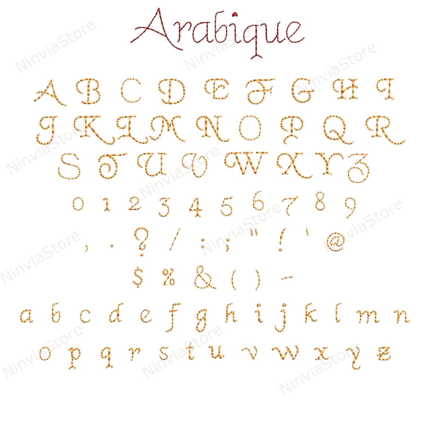 7 VP3 Bean Stitch Embroidery Fonts Bundle, Run Stitch Machine Embroidery Font VP3, Script Cursive VP3 font for Embroidery