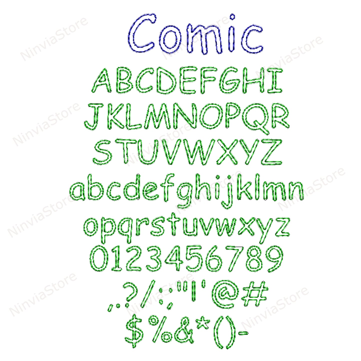 7 BX Bean Stitch Stickschriftarten Bundle, Outline Run Stitch Maschinenstickschrift BX, Monogramm Alphabet Stickmuster, College, Block BX Schriftart für Stickerei