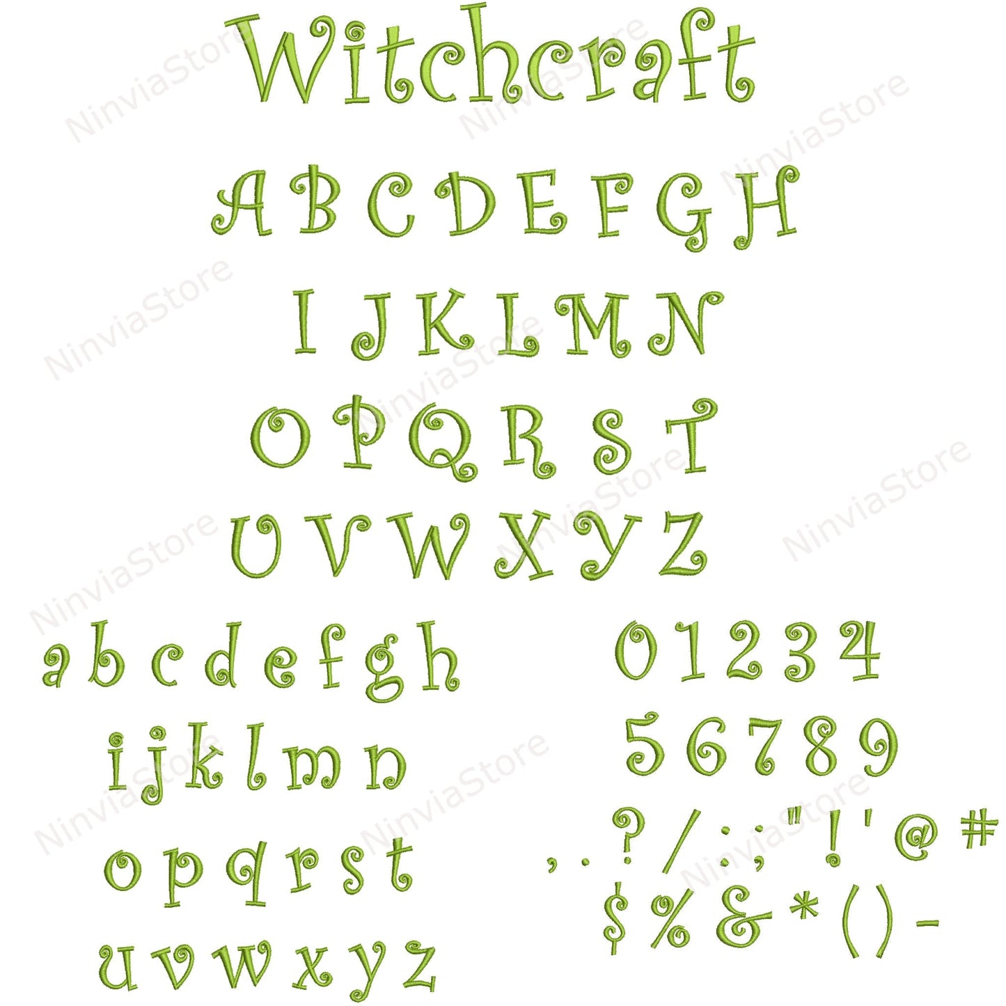 7 VIP-Halloween-Stickschriftarten-Paket, Kinderschriftart VIP, Maschinenstickschriftart VIP, gruseliges Alphabet-Stickdesign, VIP-Schriftart für Stickerei