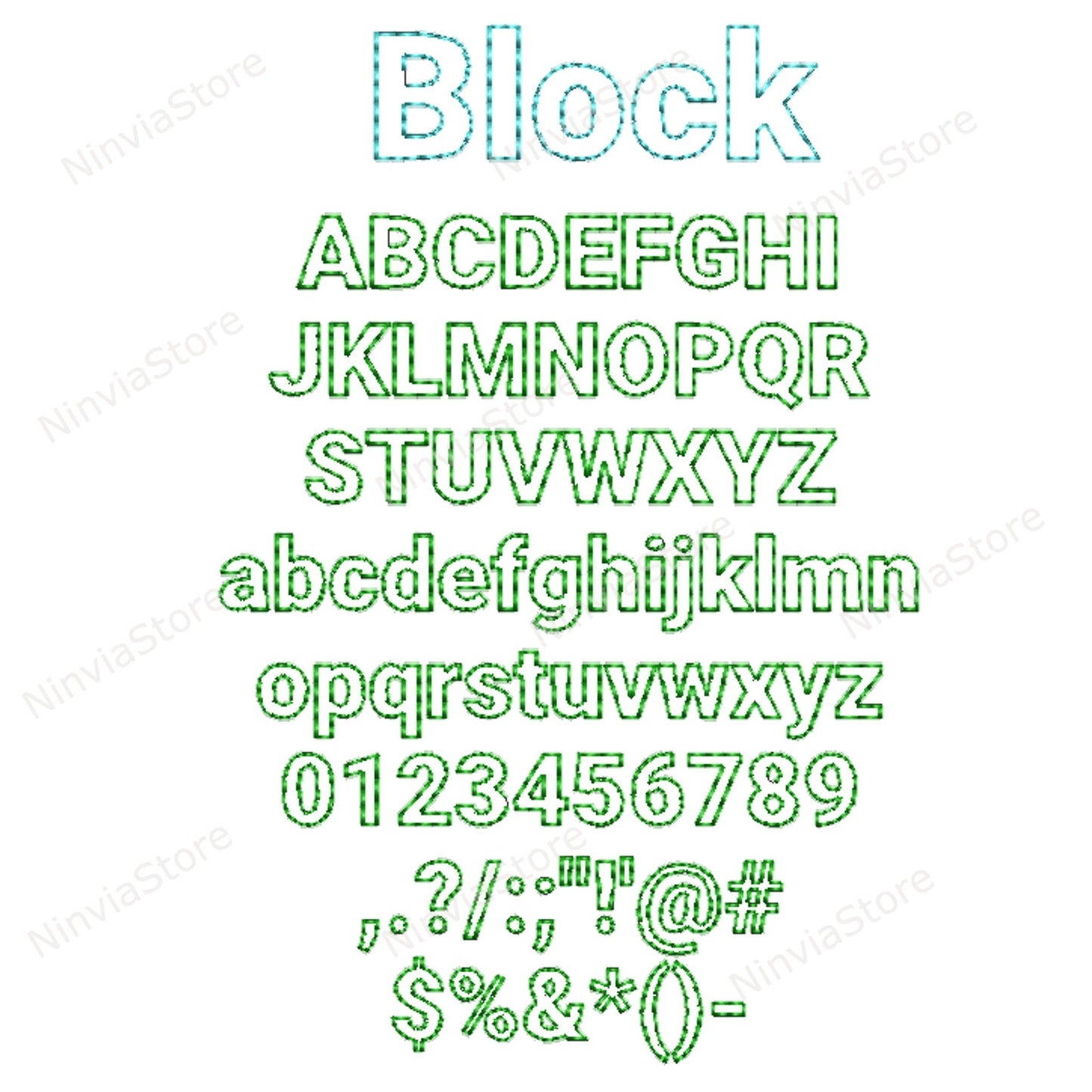 7 polices de broderie HUS Bean Stitch Bundle, Outline Run Stitch Machine Embroidery Font HUS, Monogram Alphabet Broderie Design, College, Block HUS police pour la broderie