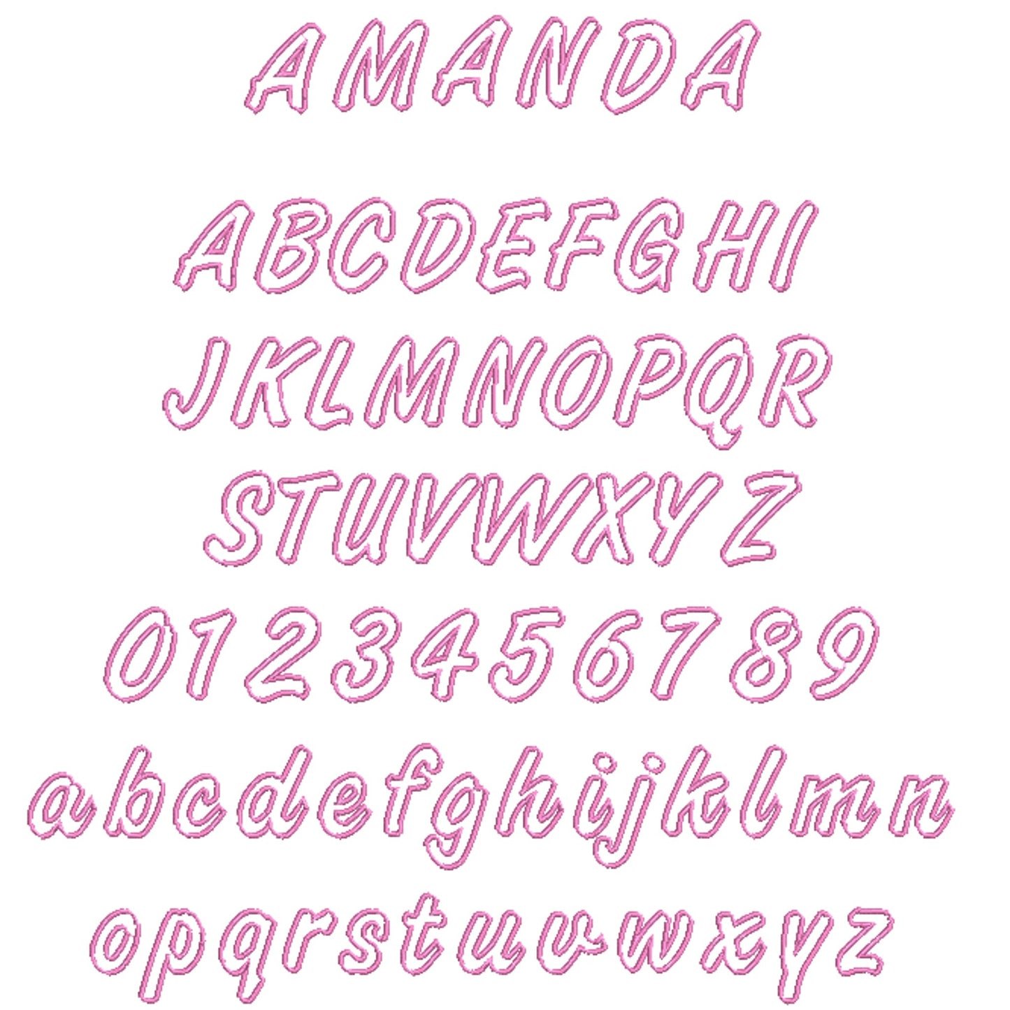 7 EXP contour broderie polices Bundle, machine broderie police EXP, Alphabet broderie Design, police EXP pour la broderie, contour monogramme police