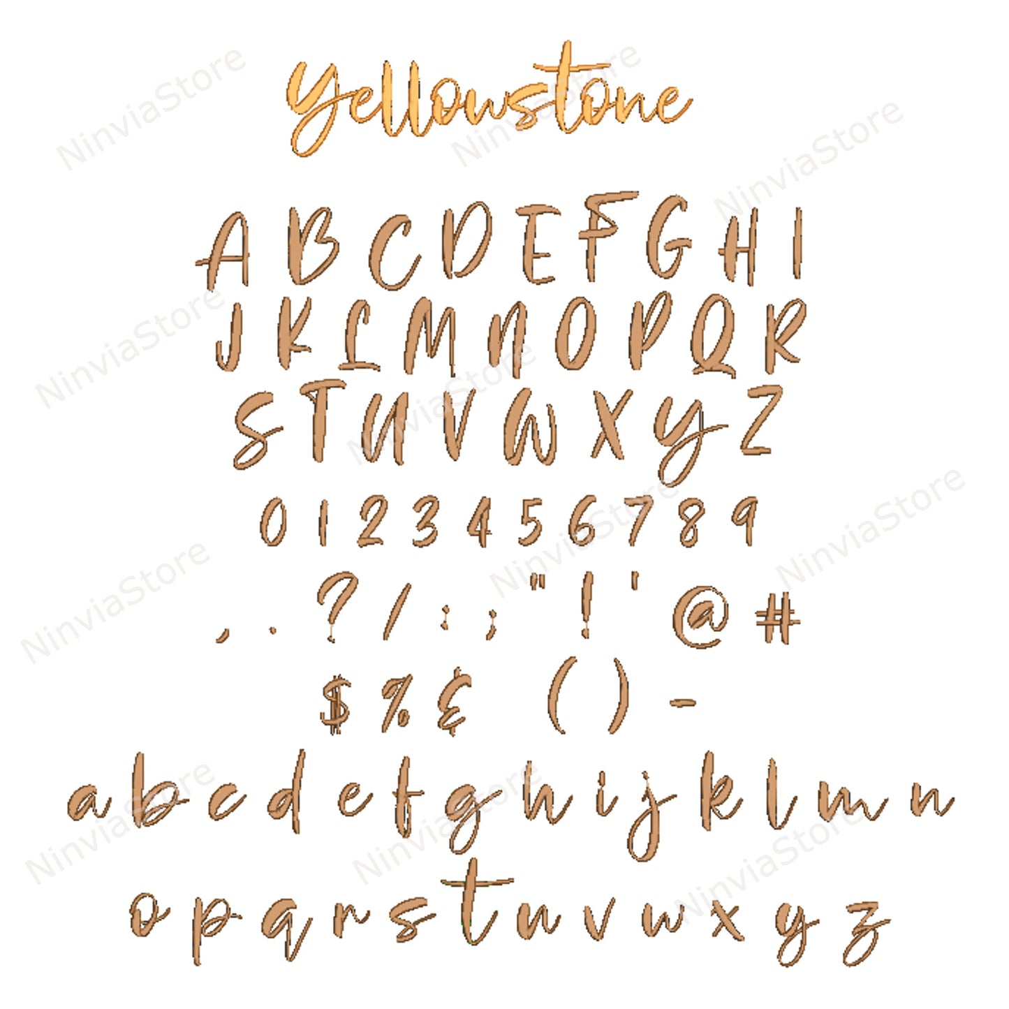 10 VIP Embroidery Script Fonts Bundle, Cursive Machine Embroidery Font VIP, Alphabet Embroidery Design, Calligraphy Monogram Font