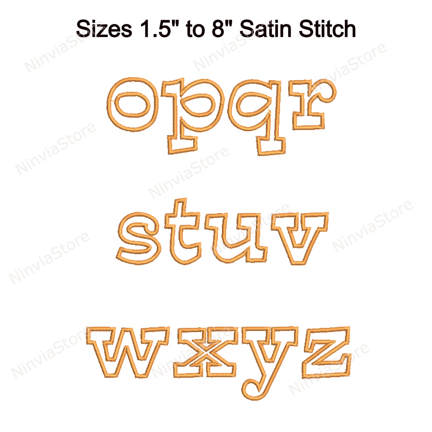 Cartoon Outline Machine Embroidery Font, 14 sizes, 8 formats, BX Font, PE font, Monogram Alphabet Embroidery Designs