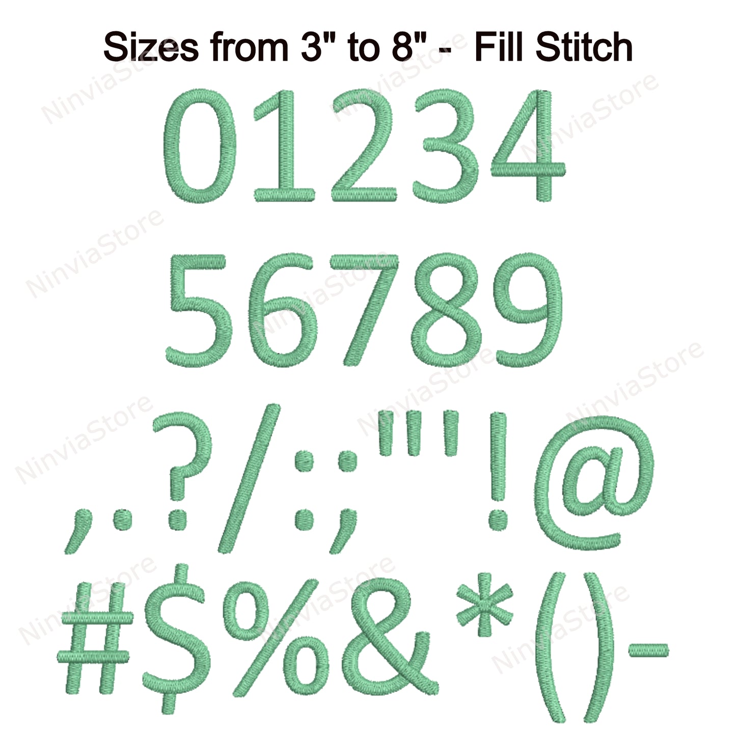 Police de broderie Machine Calibri, 15 tailles, 8 formats, police BX, police PE, motifs de broderie Monogram Alphabet