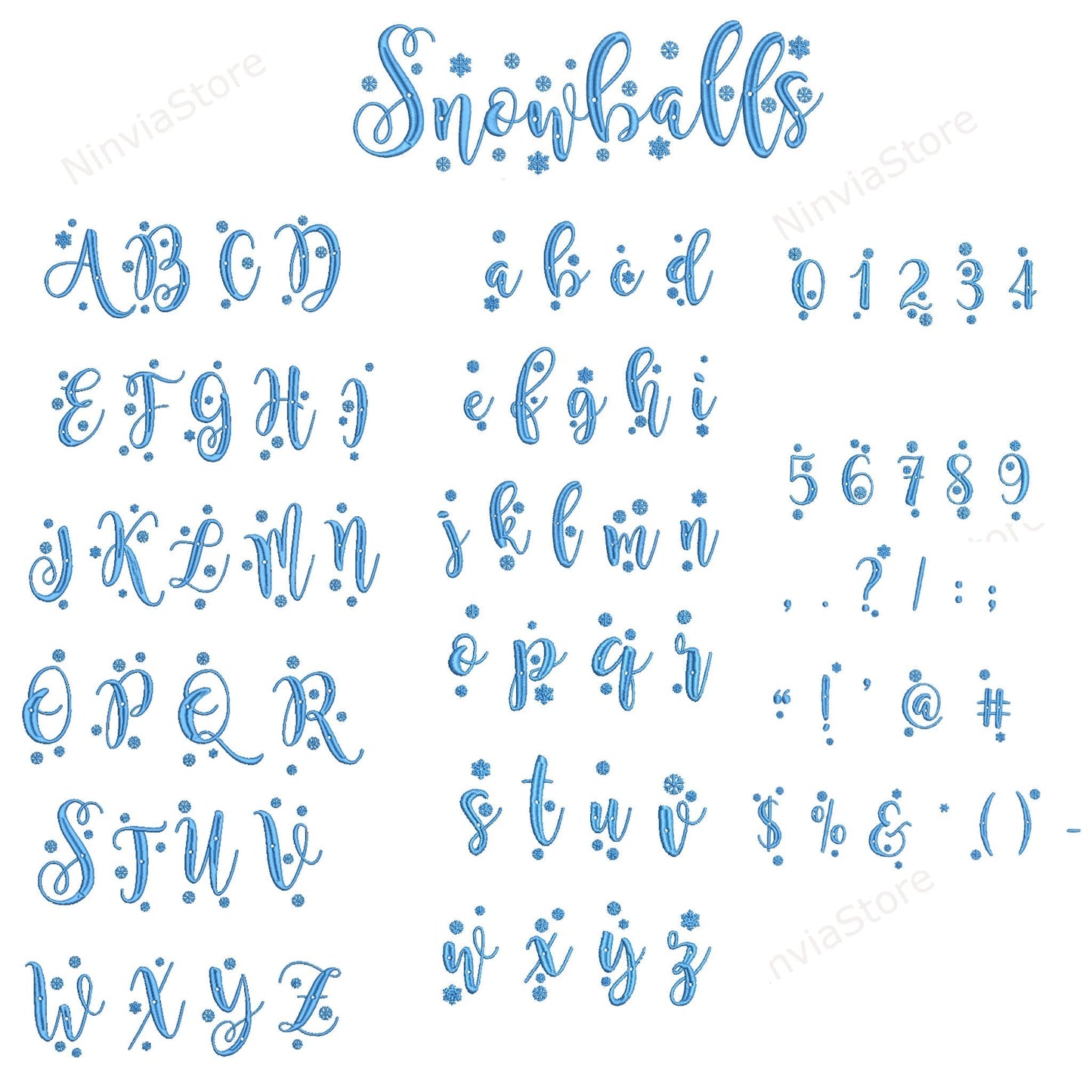 4 Christmas VP3 Embroidery Font Bundle, Machine Embroidery Font, Holiday Font VP3, Alphabet Embroidery Design