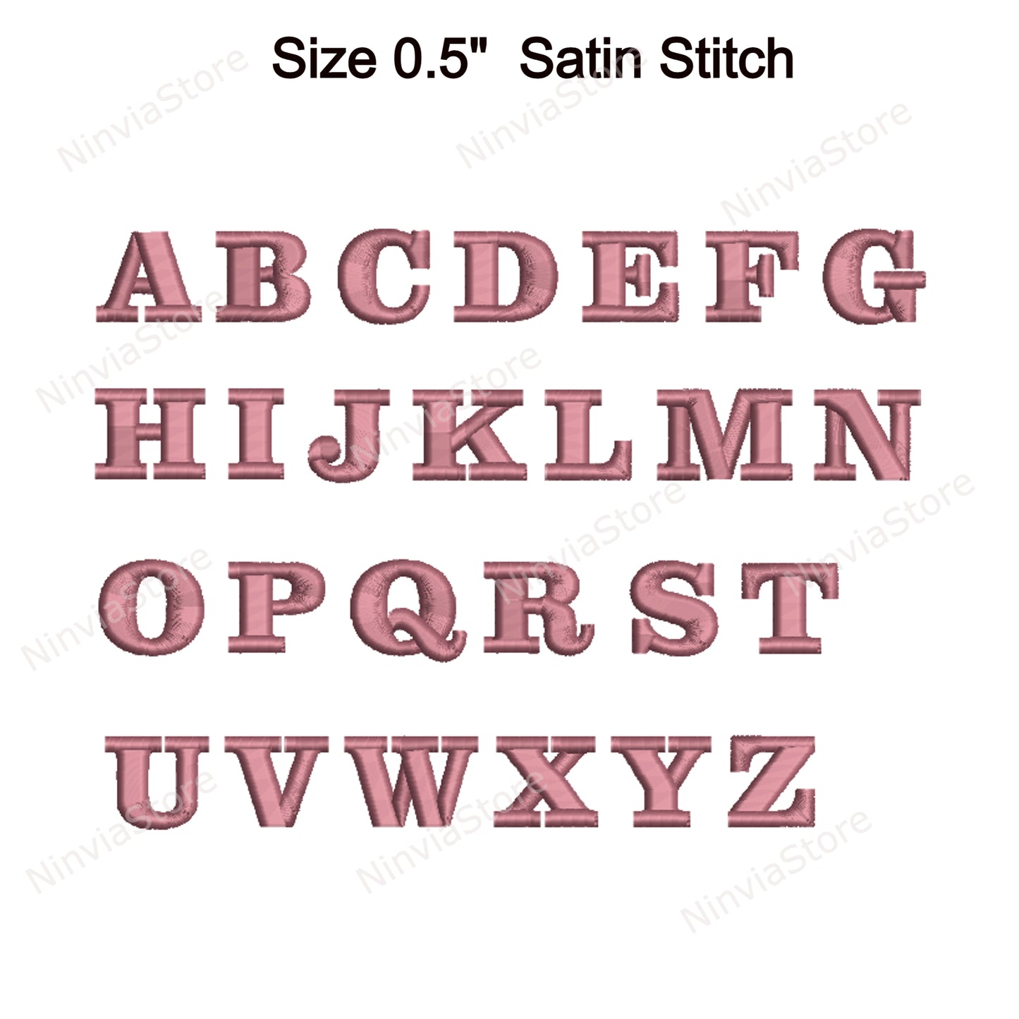 Extra Bold Serif Machine Embroidery Font, 15 sizes, 8 formats, BX Font, PE font, Monogram Alphabet Embroidery Designs