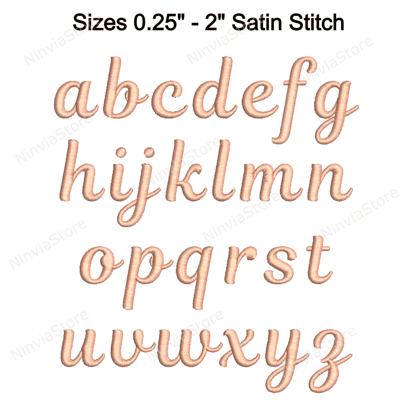 Favorite Script Machine Embroidery Font, 14 sizes, 8 formats, BX Font, PE font, Monogram Alphabet Embroidery Designs