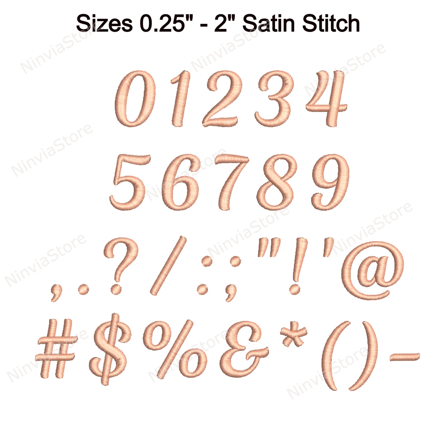 Favorite Script Machine Embroidery Font, 14 sizes, 8 formats, BX Font, PE font, Monogram Alphabet Embroidery Designs