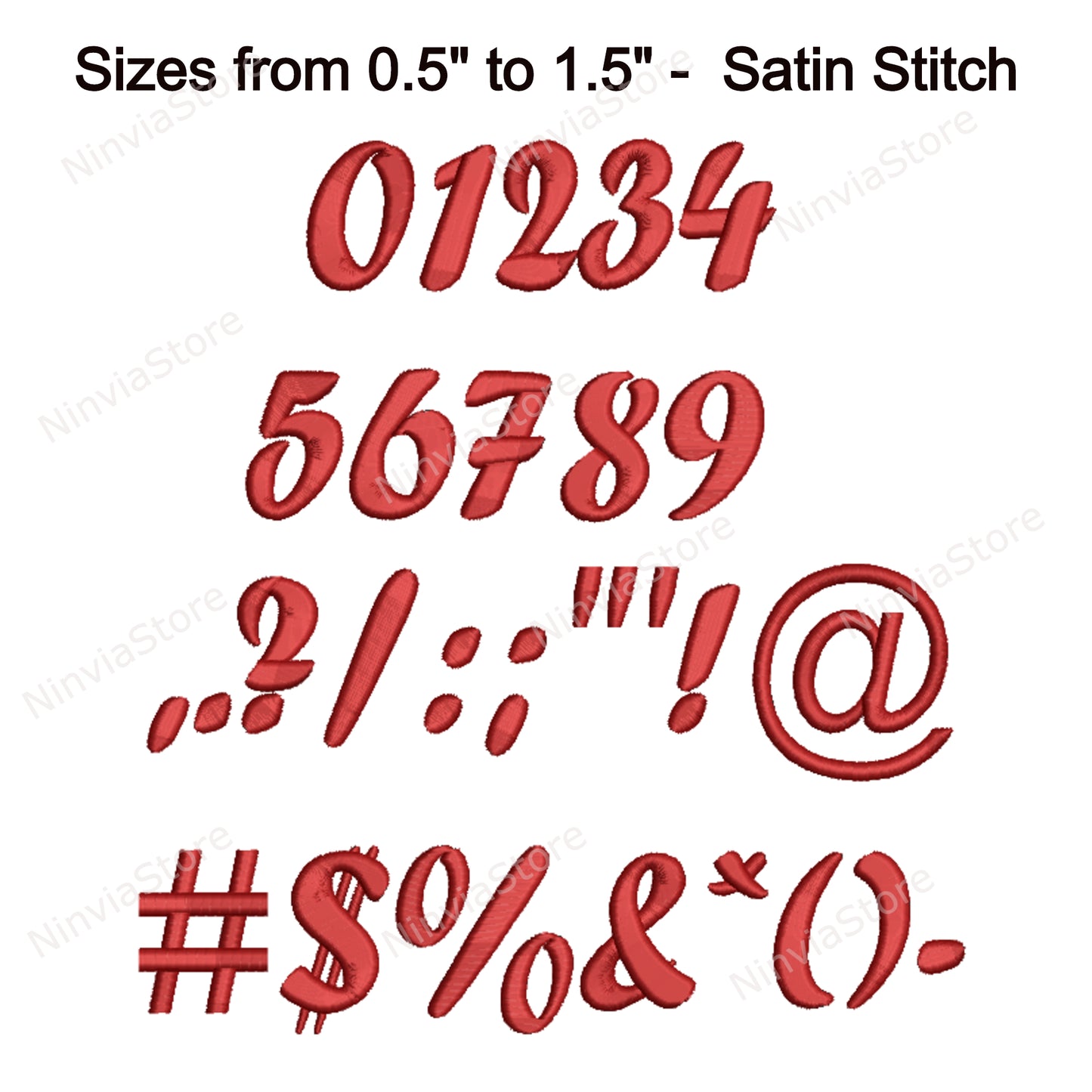 Forte Script Machine Embroidery Font, 11 sizes, 8 formats, BX Font, PE font, Monogram Alphabet Embroidery Designs