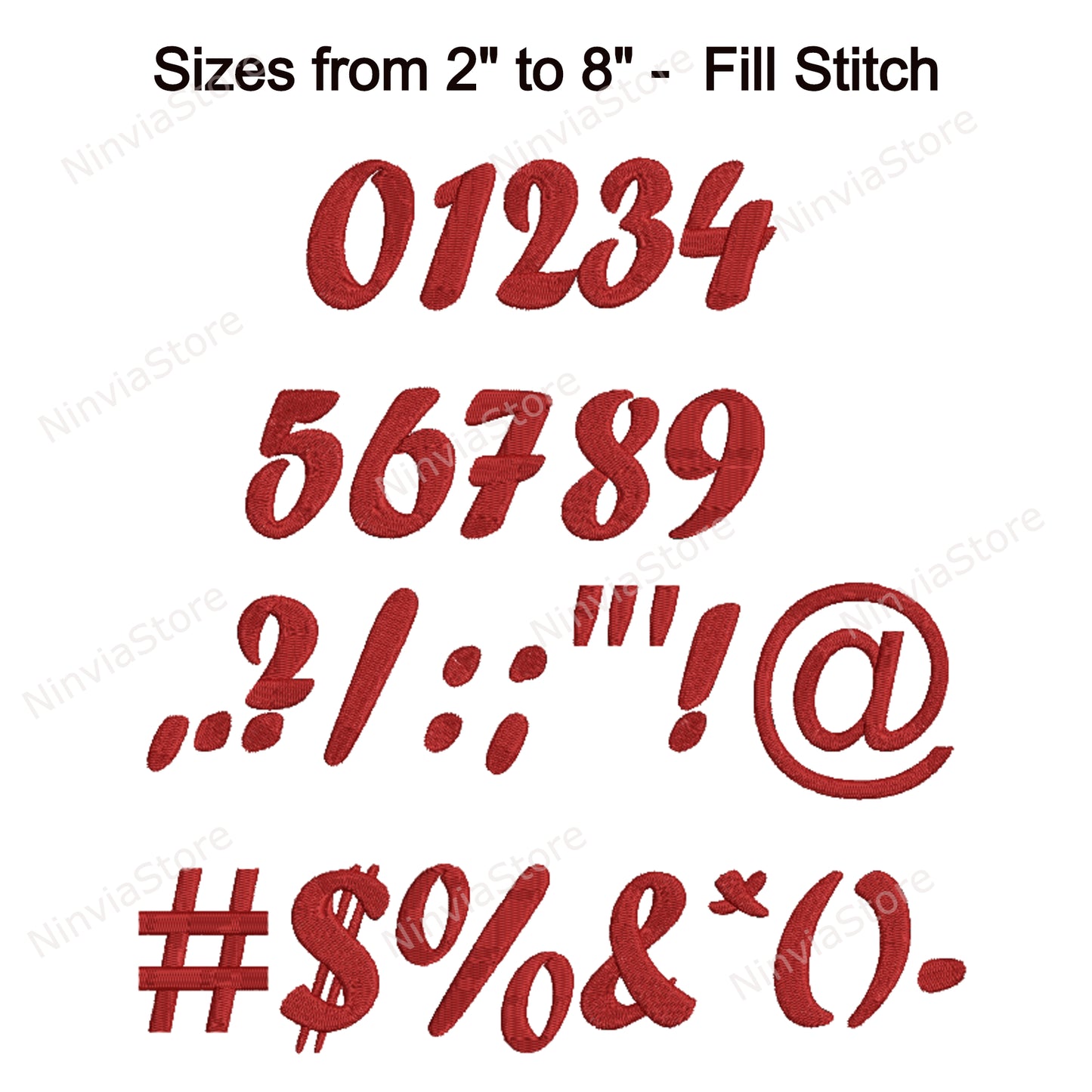 Forte Script Machine Embroidery Font, 11 sizes, 8 formats, BX Font, PE font, Monogram Alphabet Embroidery Designs