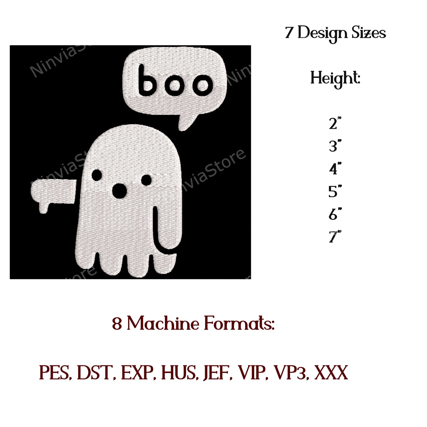 Le fantôme de la désapprobation broderie Design, Halloween Machine broderie Design + police, motif de broderie, téléchargement instantané, fichiers numériques
