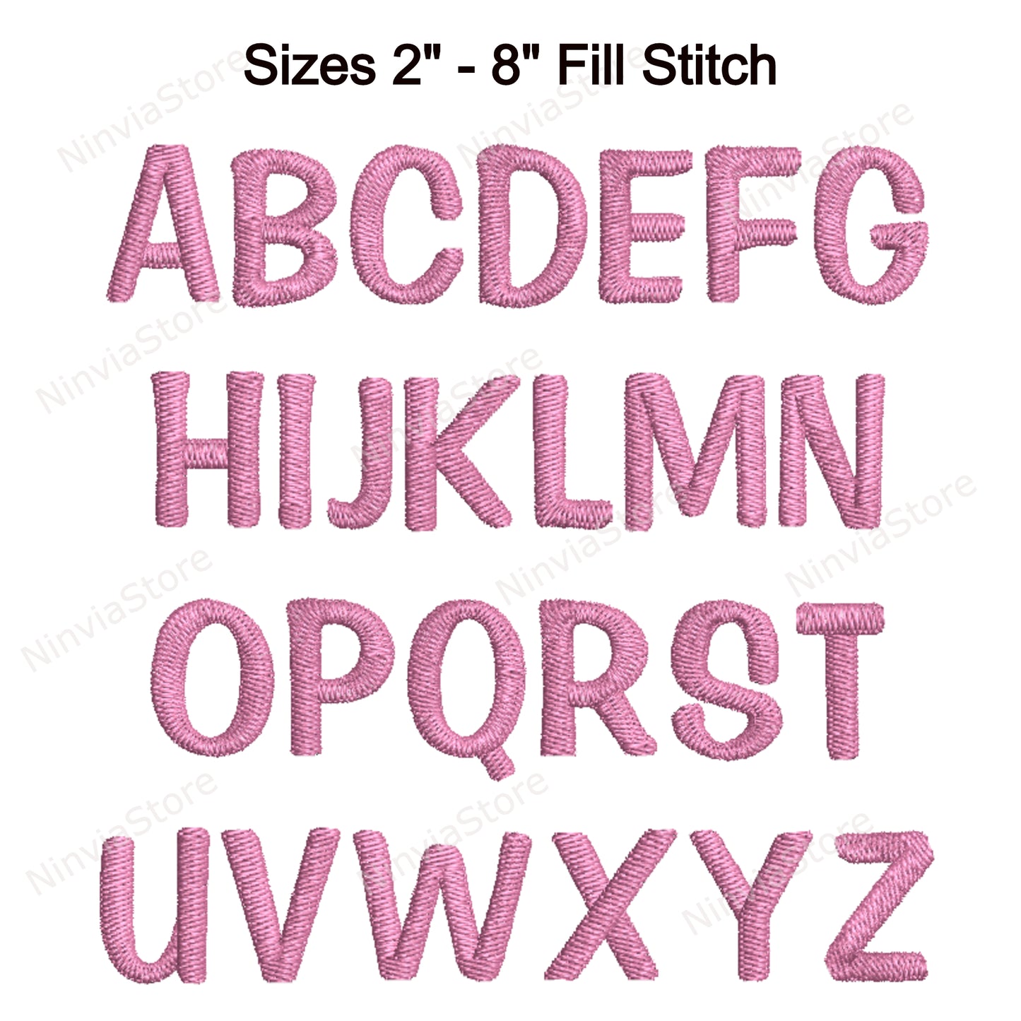 Police de broderie Hobo Machine, 15 tailles, 8 formats, police BX, police PE, motifs de broderie Monogram Alphabet