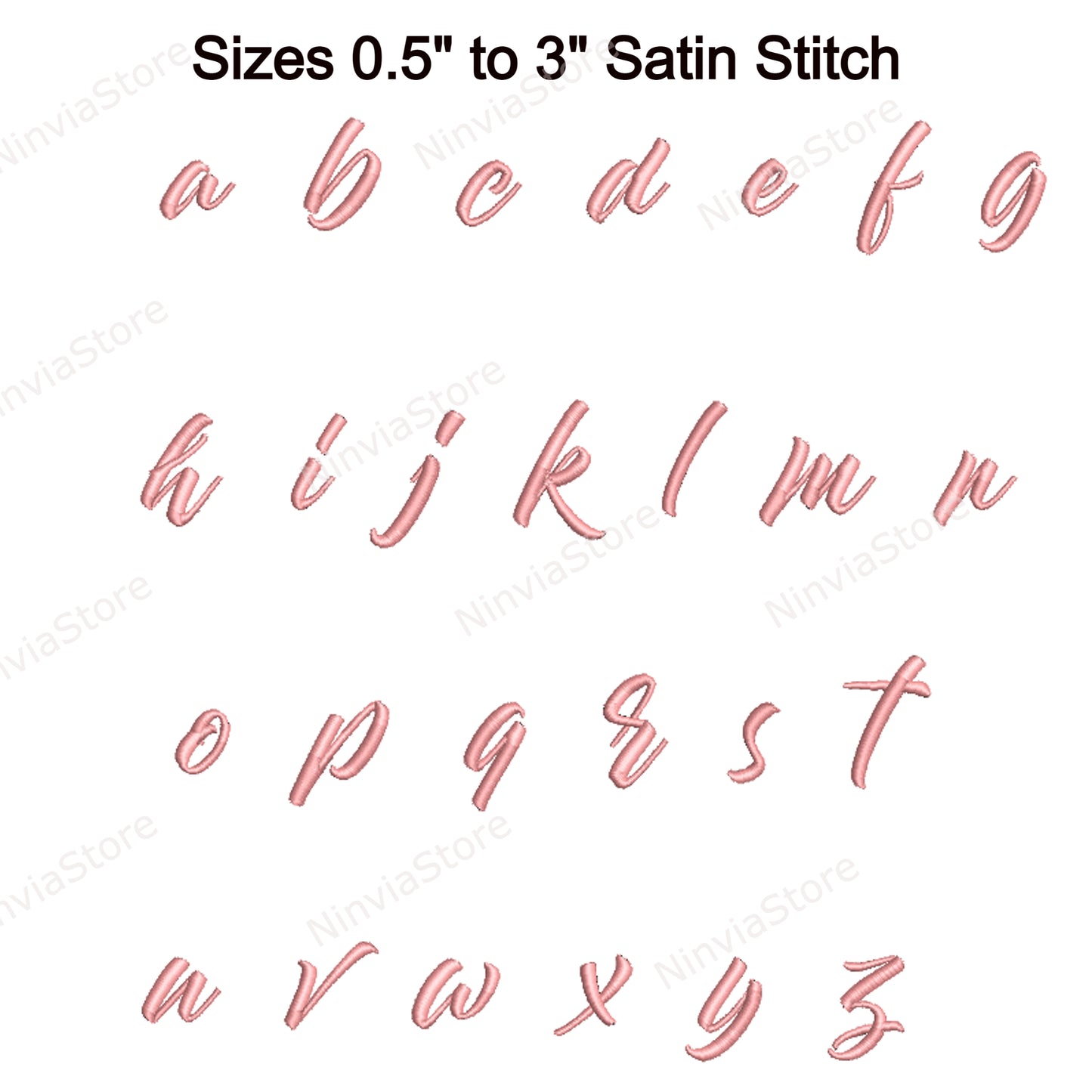 Police de broderie Machine Julietta Script, 14 tailles, 8 formats, police BX, police PE, motifs de broderie Monogram Alphabet