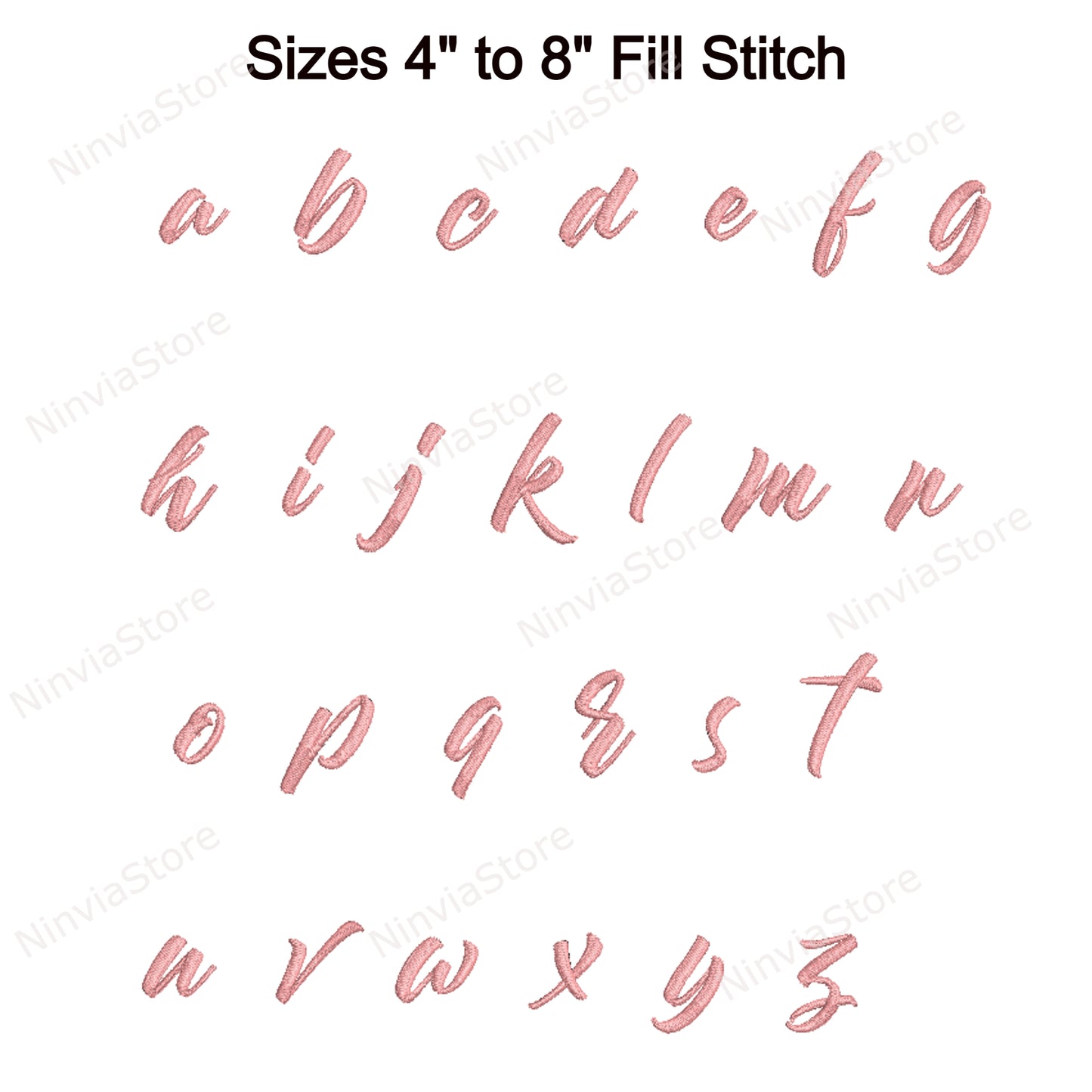 Police de broderie Machine Julietta Script, 14 tailles, 8 formats, police BX, police PE, motifs de broderie Monogram Alphabet