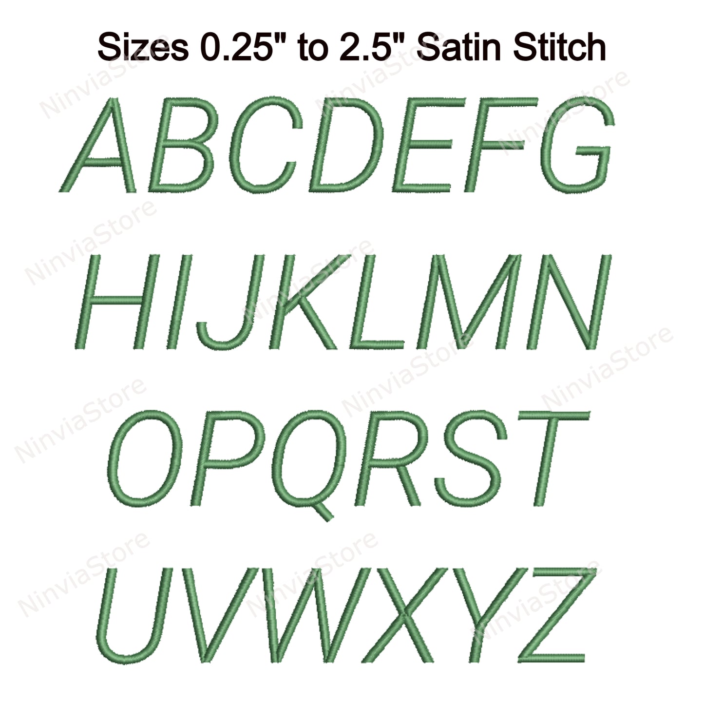 Light Block Italic Maschinenstickschrift, 15 Größen, 8 Formate, BX-Schriftart, PE-Schriftart, Monogramm-Alphabet-Stickmotive
