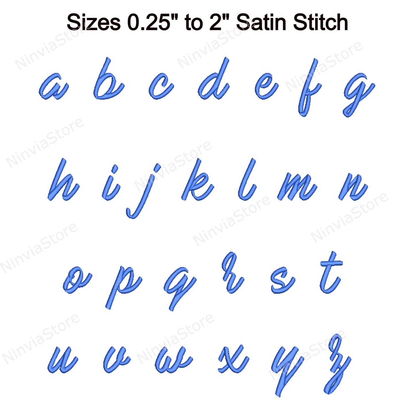 Mark My Words Script Machine Embroidery Font, 15 tailles, 8 formats, police BX, police PE, motifs de broderie Monogram Alphabet