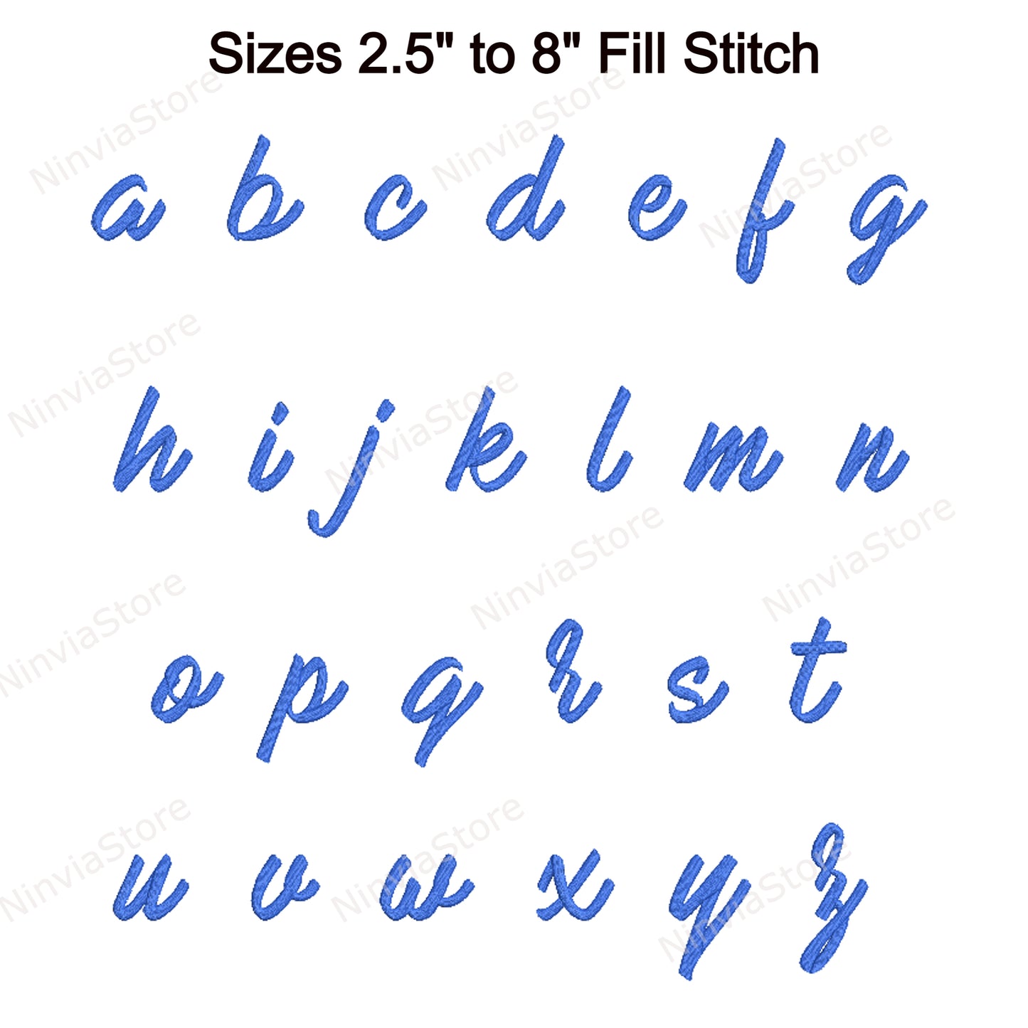 Mark My Words Script Machine Embroidery Font, 15 tailles, 8 formats, police BX, police PE, motifs de broderie Monogram Alphabet