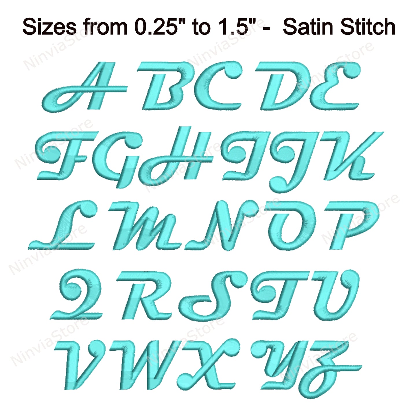 Magneto Script Machine Embroidery Font, 12 sizes, 8 formats, BX Font, PE font, Monogram Alphabet Embroidery Designs