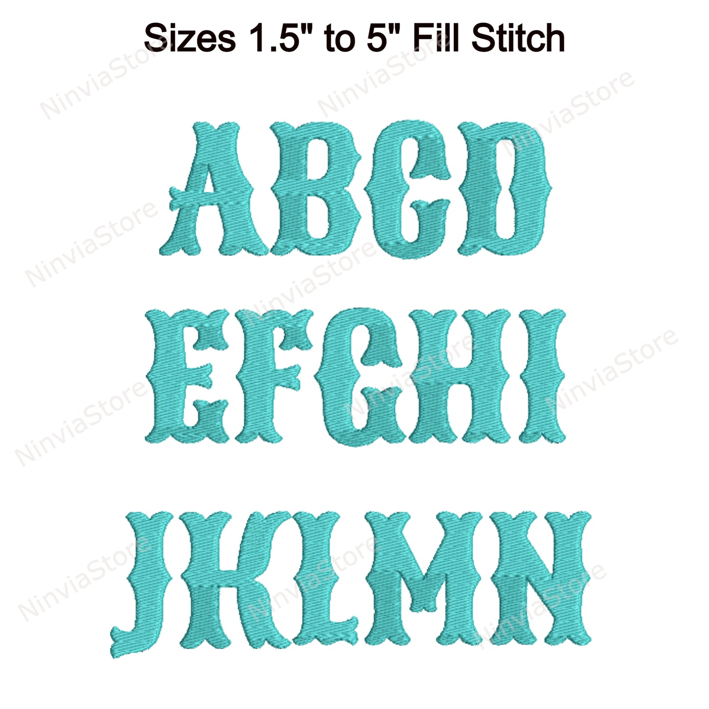 Fishtail Monogram Machine Embroidery Font, BX Font for Embroidery, PES Monogram Alphabet Machine Embroidery Design, Monogram Embroidery