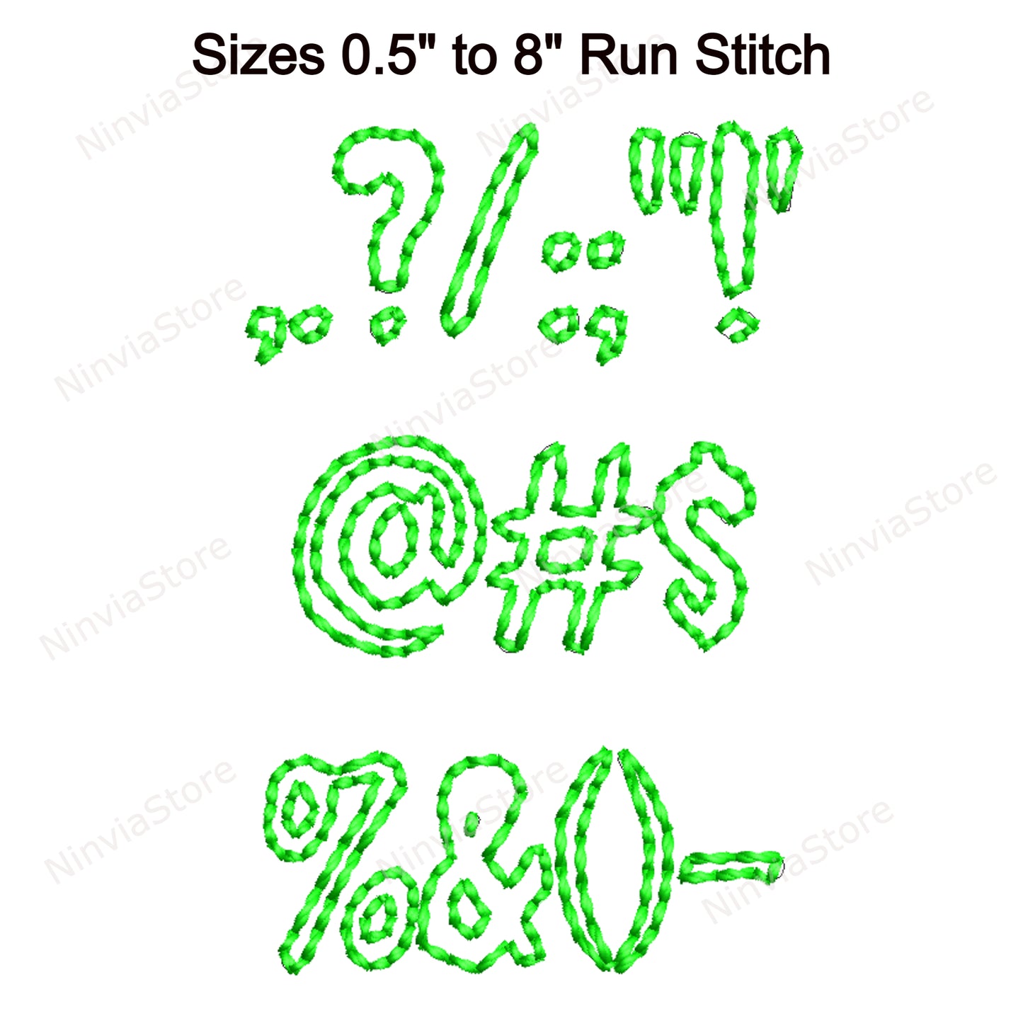 Monster Outline Bean Stitch Machine Embroidery Font, 14 sizes, 8 formats, Run Stitch Halloween BX Font, PE font, Monogram Alphabet Embroidery Designs