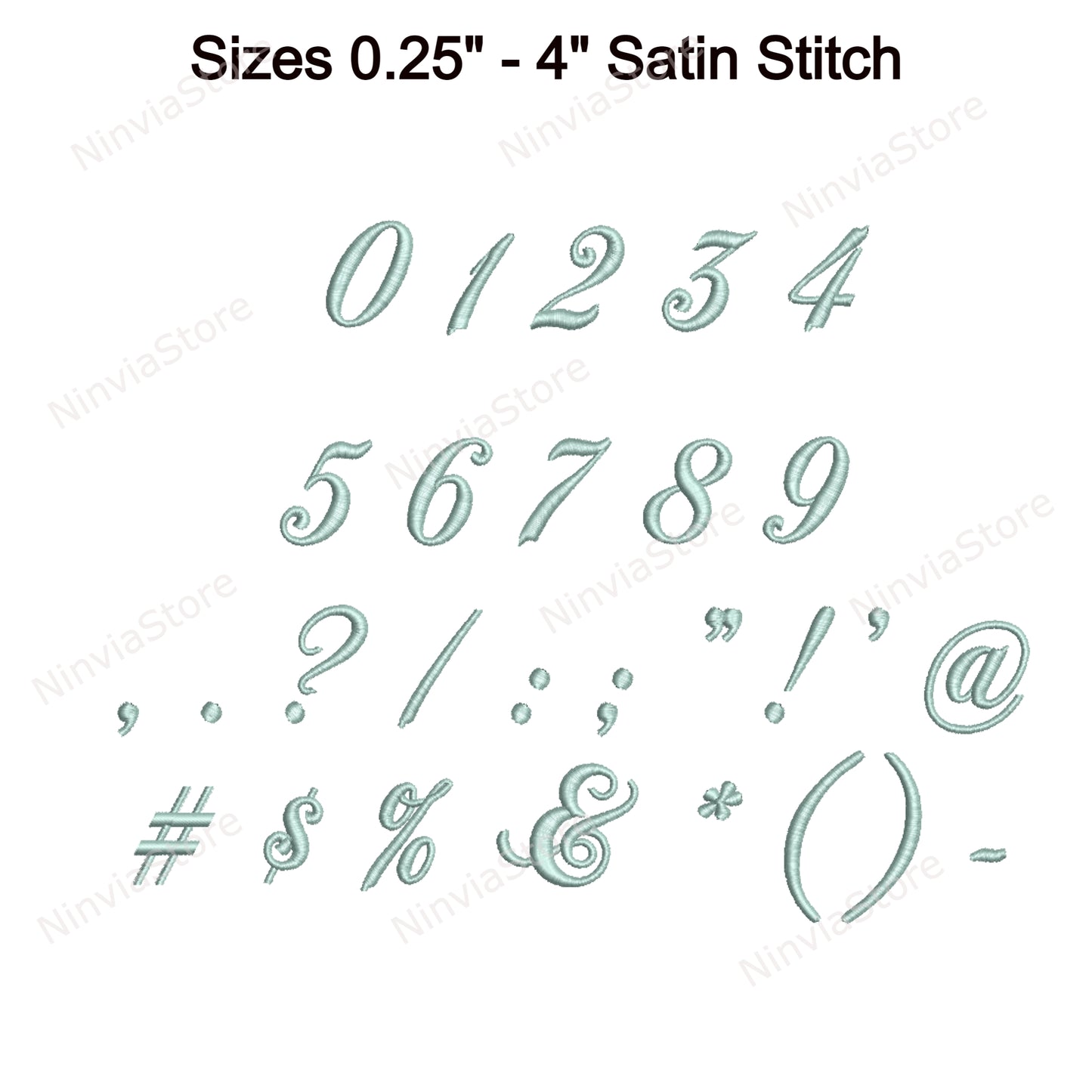 Police de broderie Machine Moonlight Script, 14 tailles, 8 formats, police BX, police PE, motifs de broderie Monogram Alphabet
