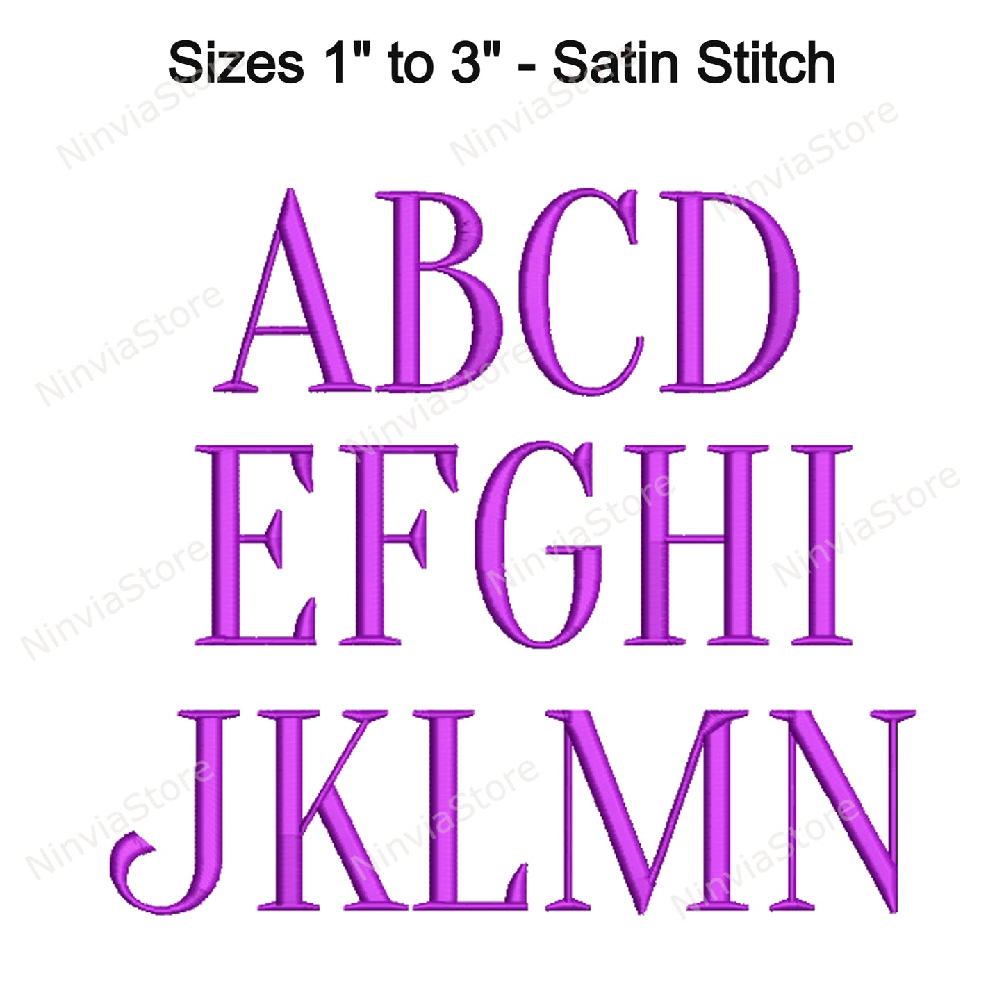Elegant Monogram Machine Embroidery Font, 15 sizes, 8 formats, BX Font, PE font, Monogram Alphabet Embroidery Design