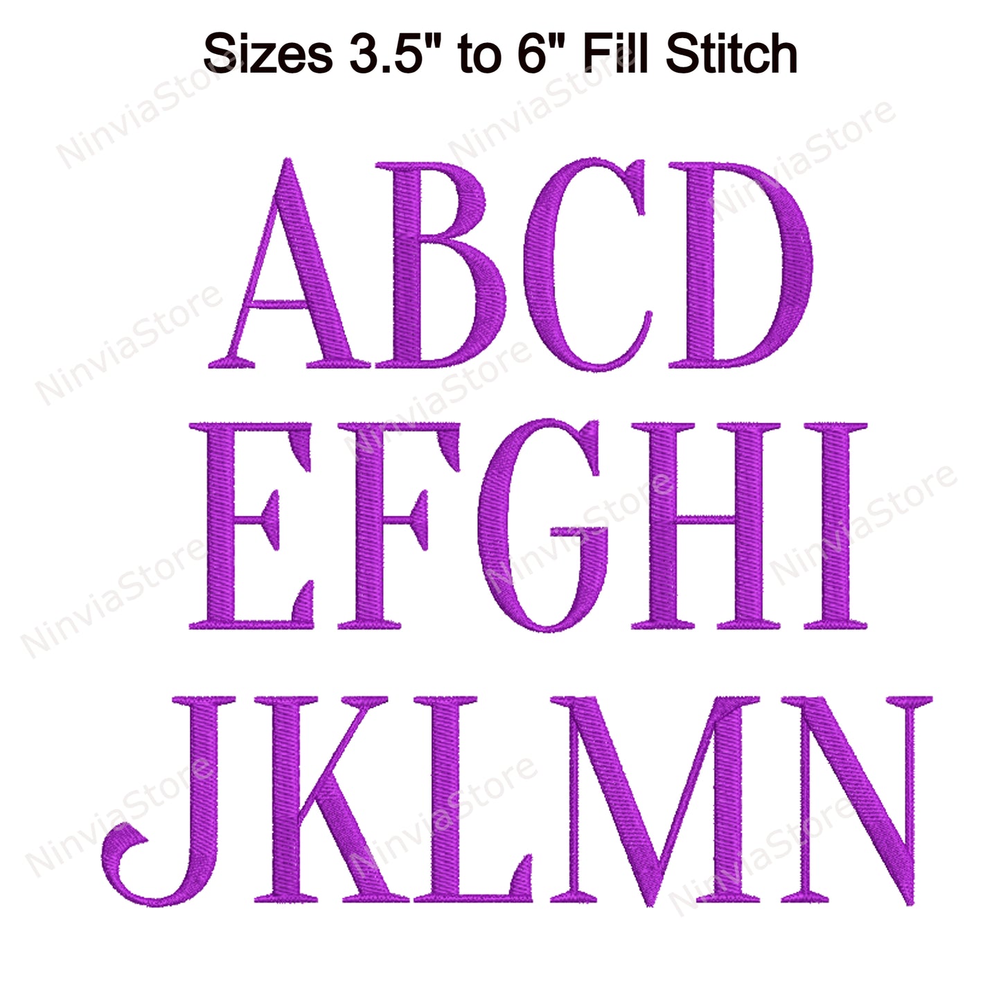 Elegant Monogram Machine Embroidery Font, 15 sizes, 8 formats, BX Font, PE font, Monogram Alphabet Embroidery Design