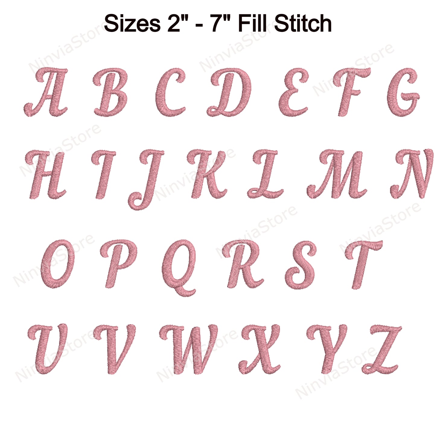 My Love Script Machine Embroidery Font, 14 tailles, 8 formats, police BX, police PE, Monogram Alphabet Broderie Designs
