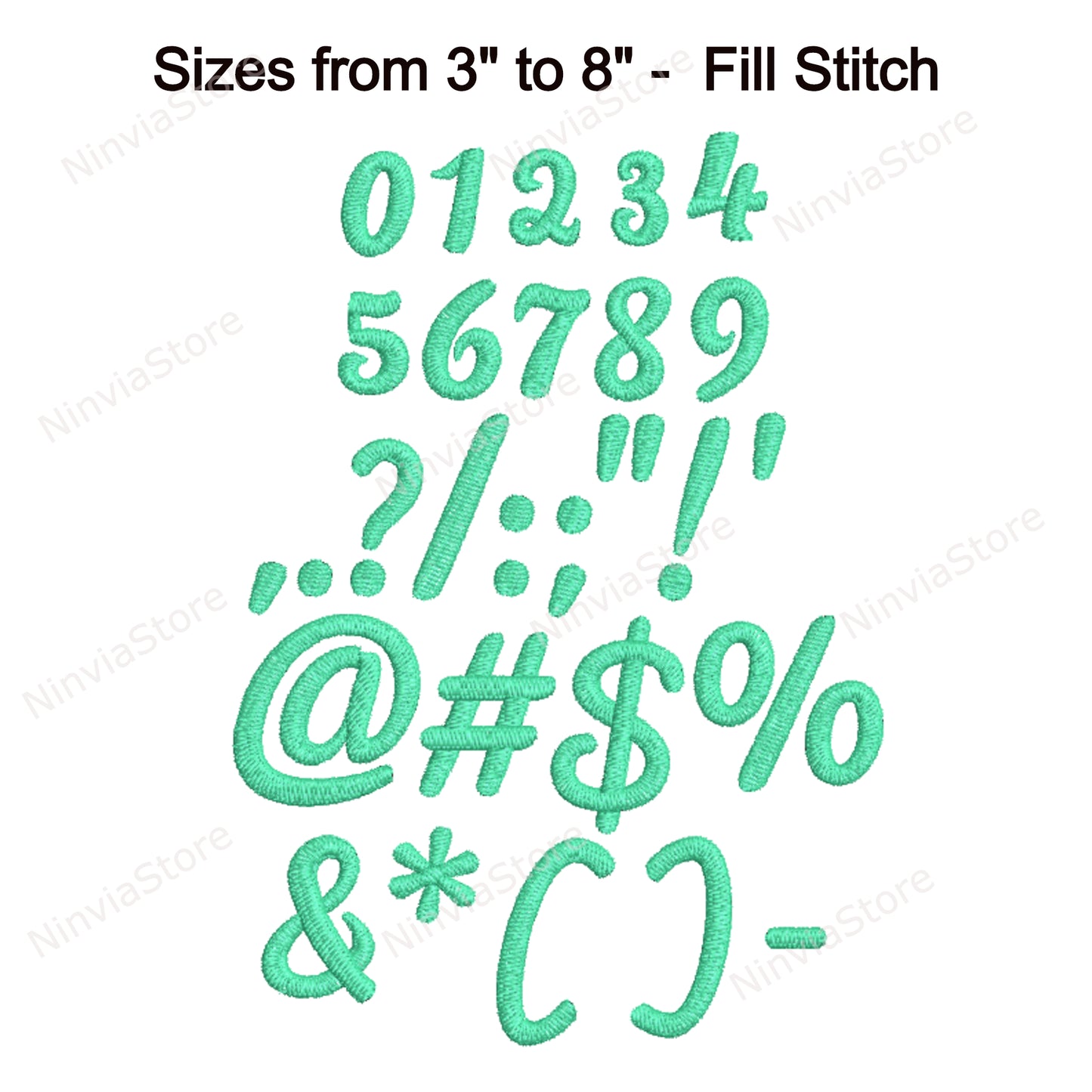 Police de broderie Pacifico Script Machine, 12 tailles, 8 formats, police BX, police PE, motifs de broderie Monogram Alphabet