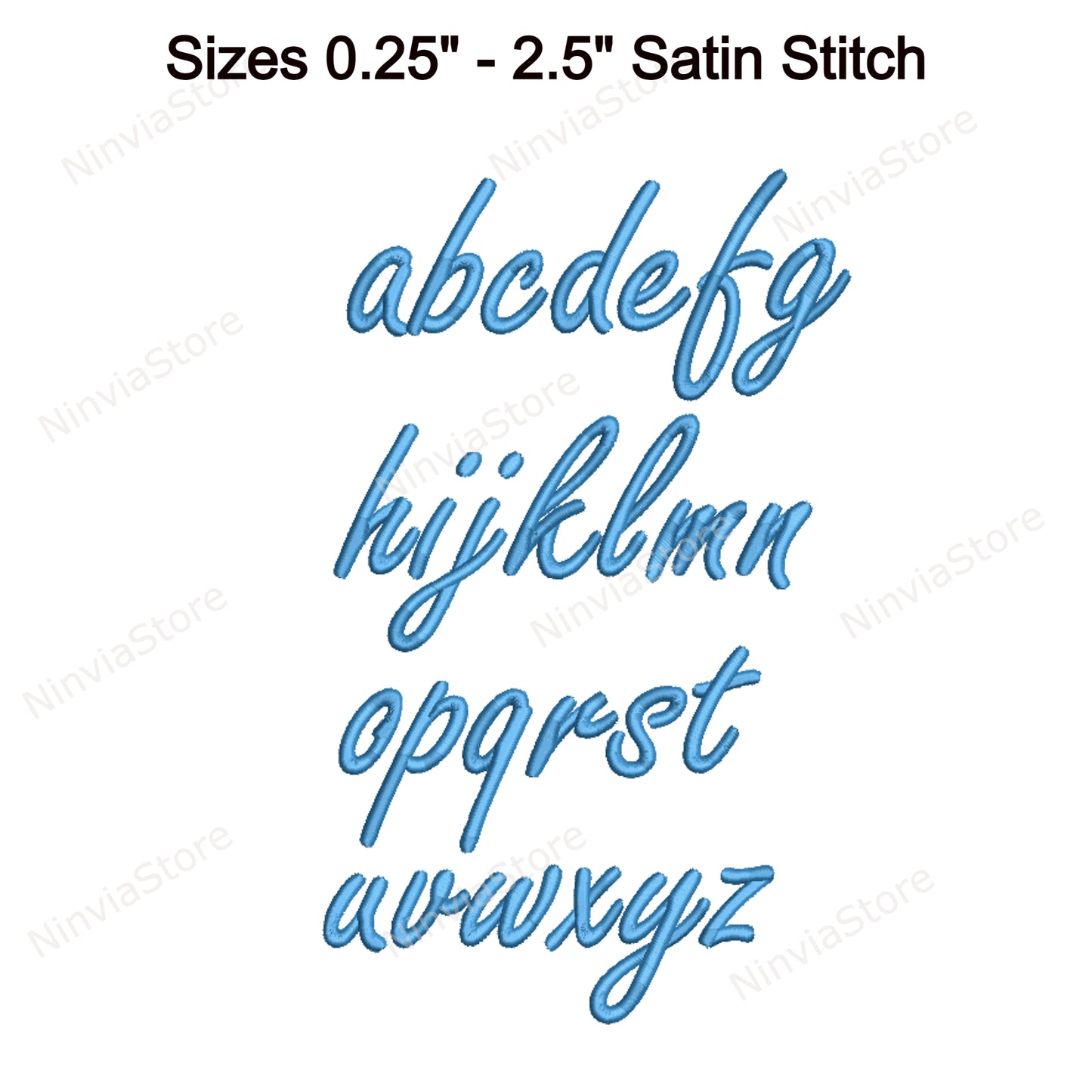 Police de broderie Machine Quany Script, 15 tailles, 8 formats, police BX, police PE, motifs de broderie Monogram Alphabet