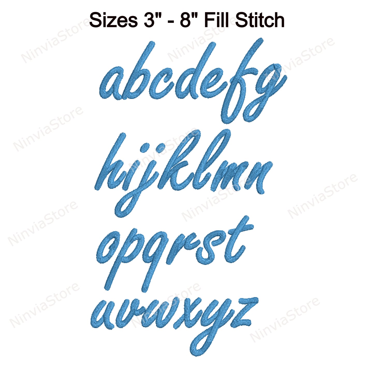 Police de broderie Machine Quany Script, 15 tailles, 8 formats, police BX, police PE, motifs de broderie Monogram Alphabet