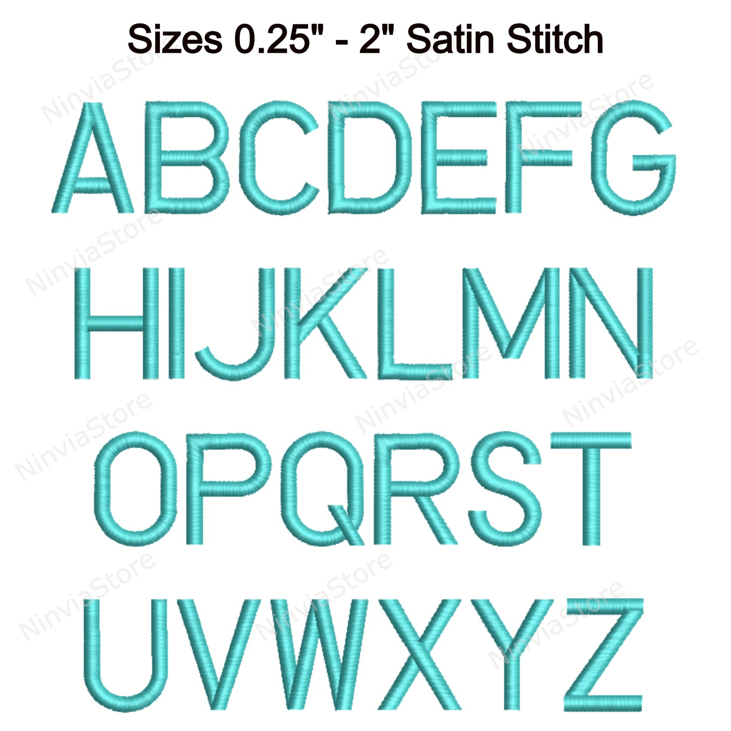 Einfache Block-Maschinenstickschrift, 15 Größen, 8 Formate, BX-Schriftart, PE-Schriftart, Monogramm-Alphabet-Stickmotive